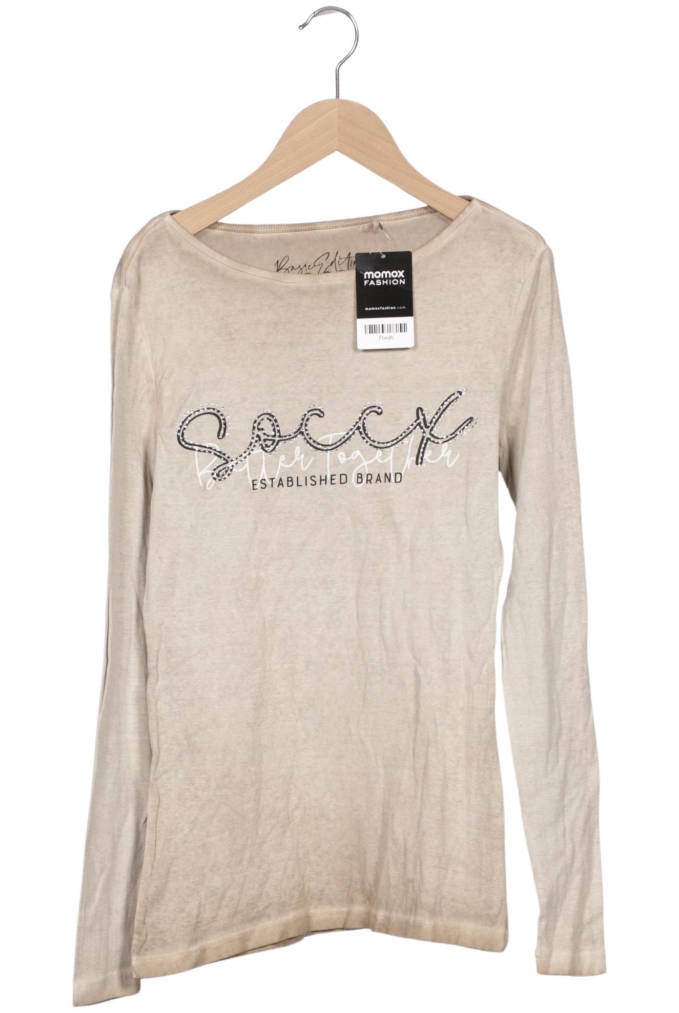 

Soccx Damen Langarmshirt, beige, Gr. 38