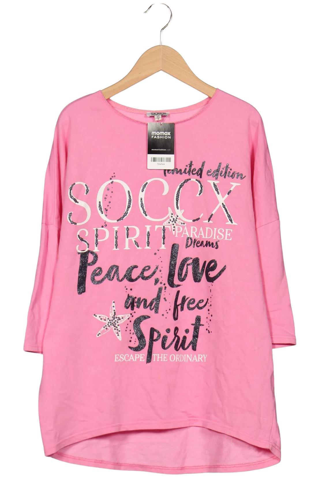 

Soccx Damen Langarmshirt, pink, Gr. 34