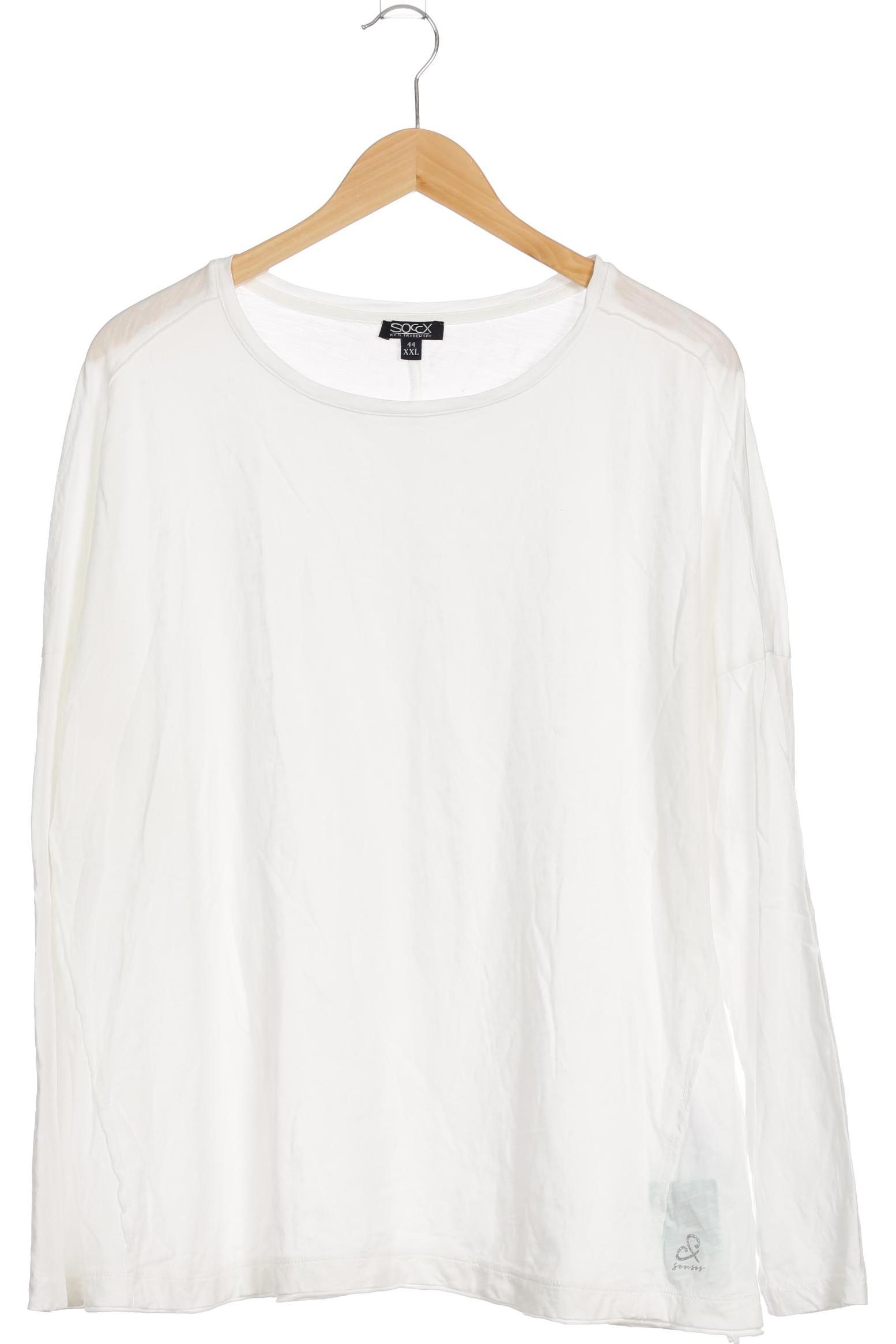 

Soccx Damen Langarmshirt, weiß, Gr. 46