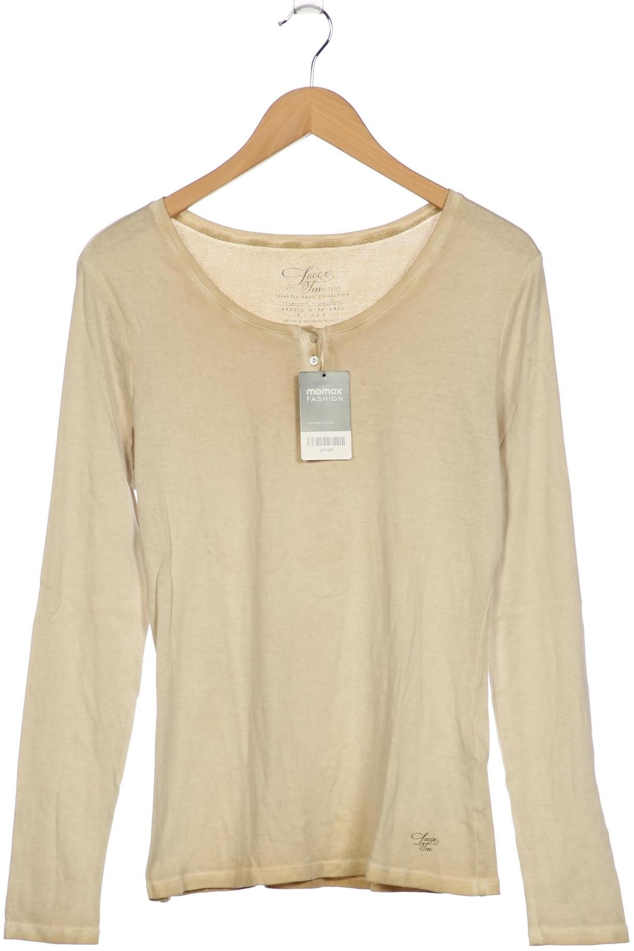 

Soccx Damen Langarmshirt, beige, Gr. 40