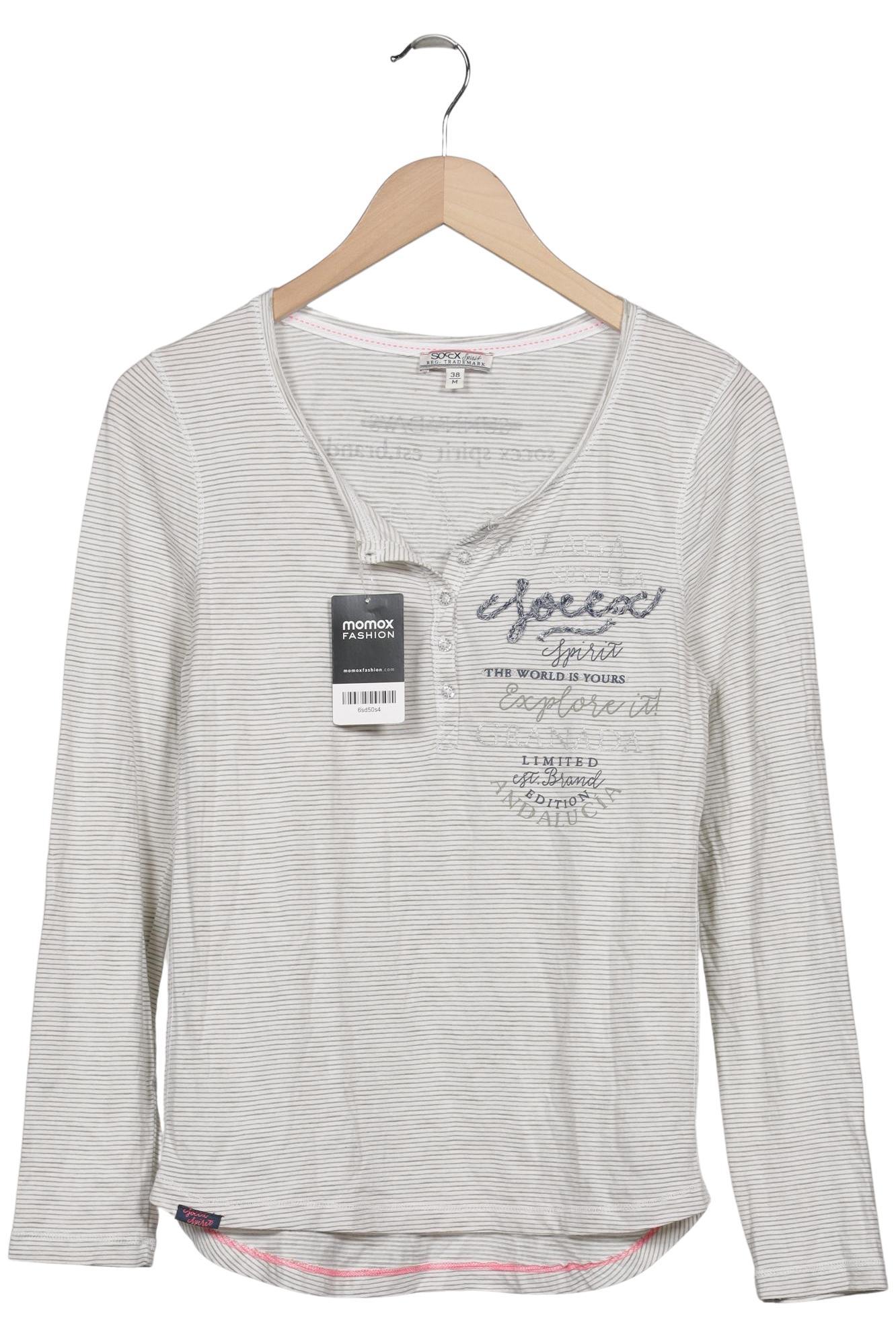 

Soccx Damen Langarmshirt, cremeweiß, Gr. 38