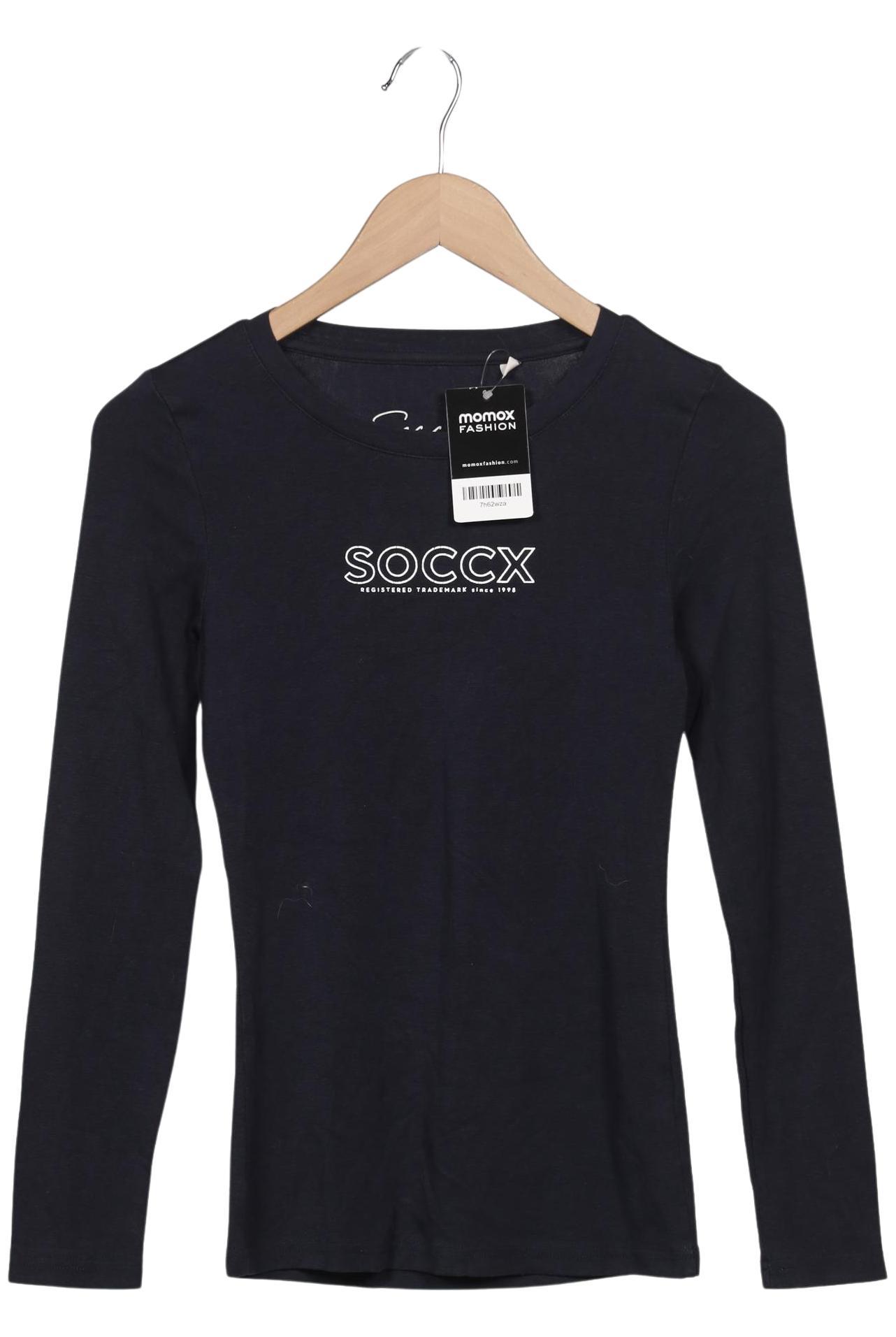 

Soccx Damen Langarmshirt, marineblau, Gr. 34
