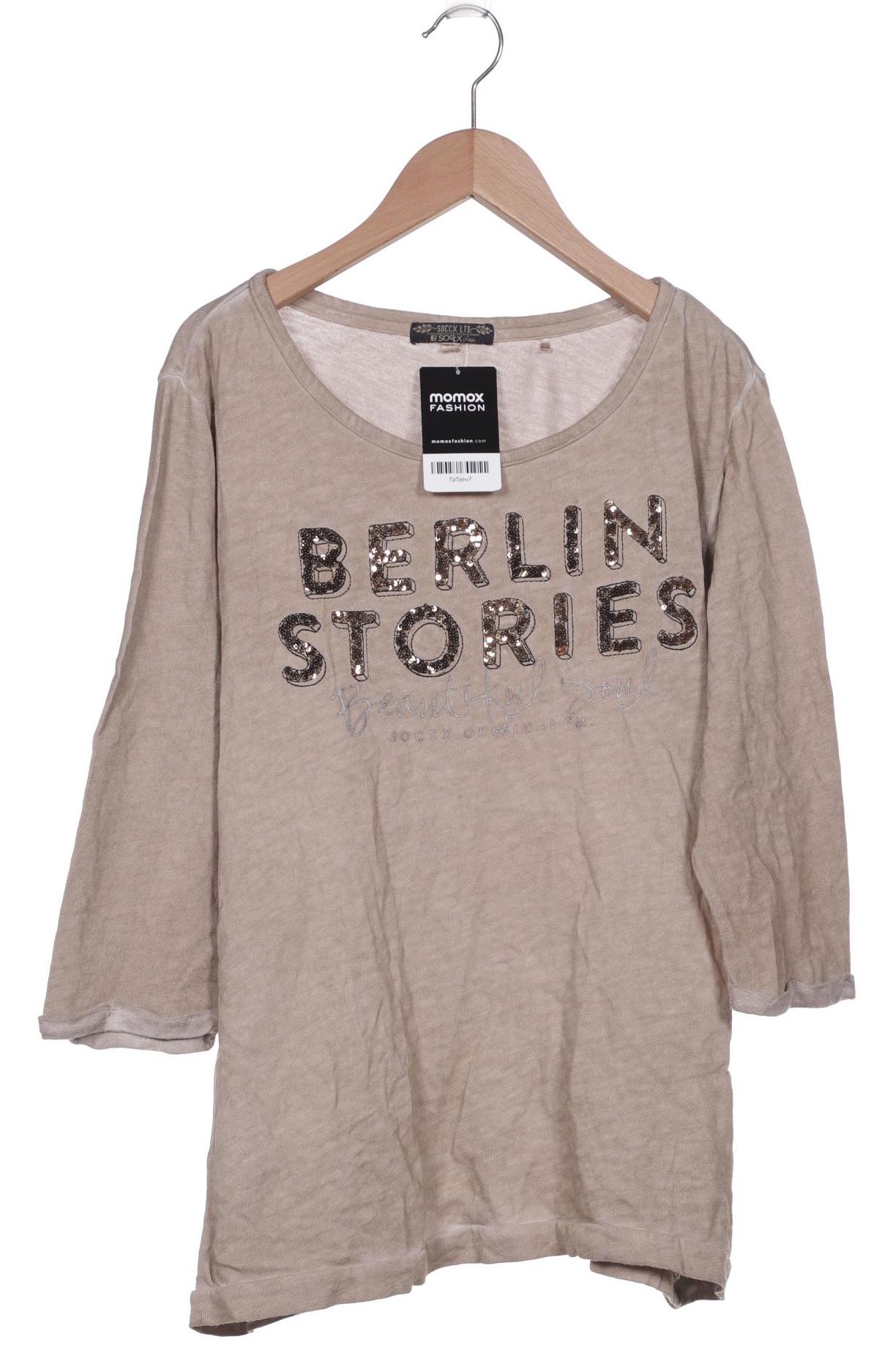 

SOCCX Damen Langarmshirt, beige