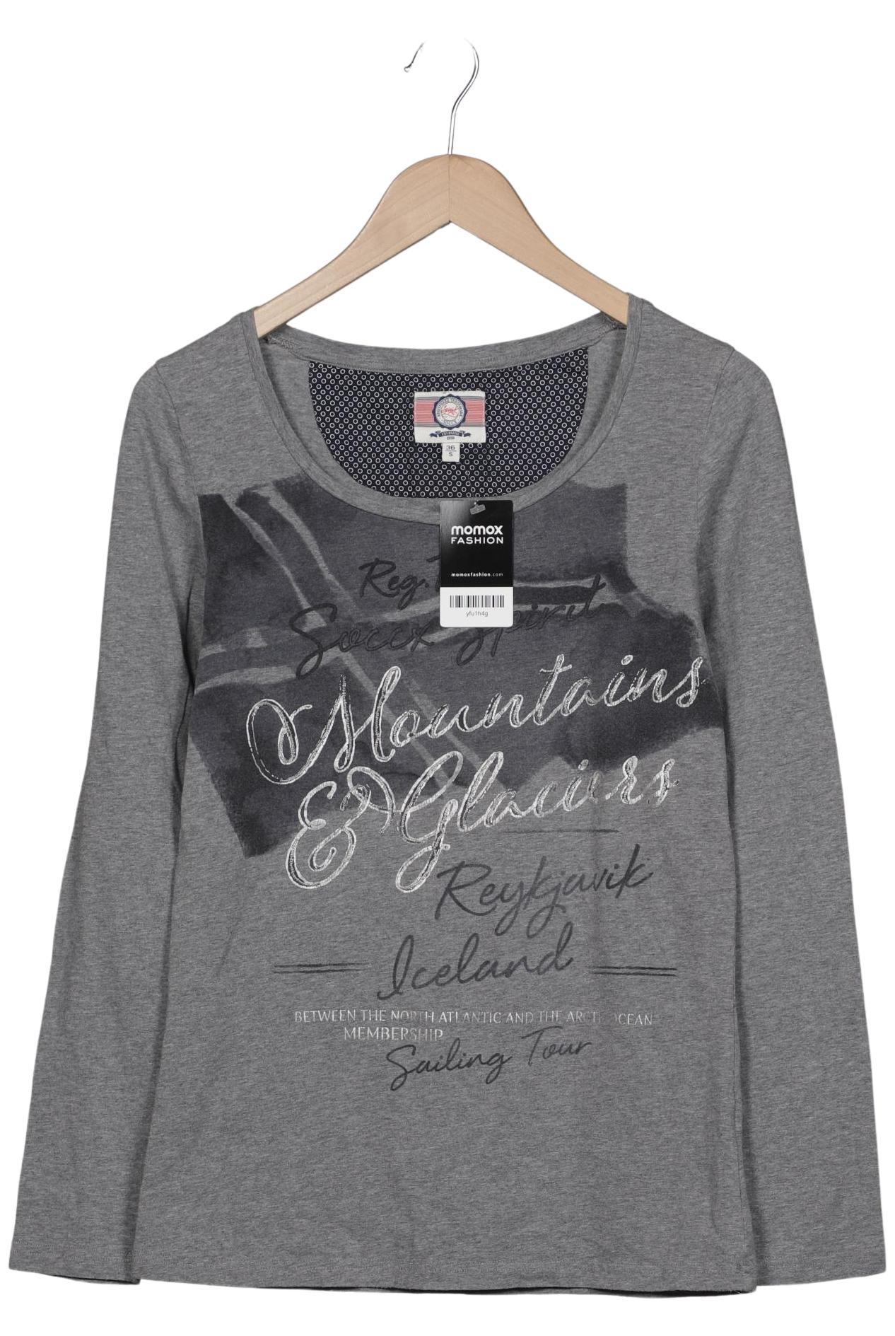 

Soccx Damen Langarmshirt, grau, Gr. 36