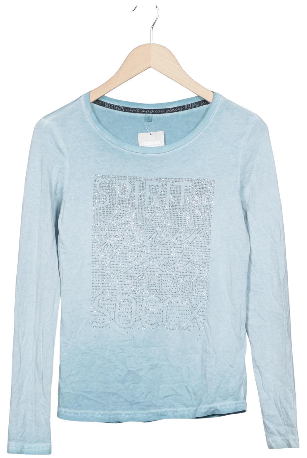 

Soccx Damen Langarmshirt, hellblau, Gr. 36