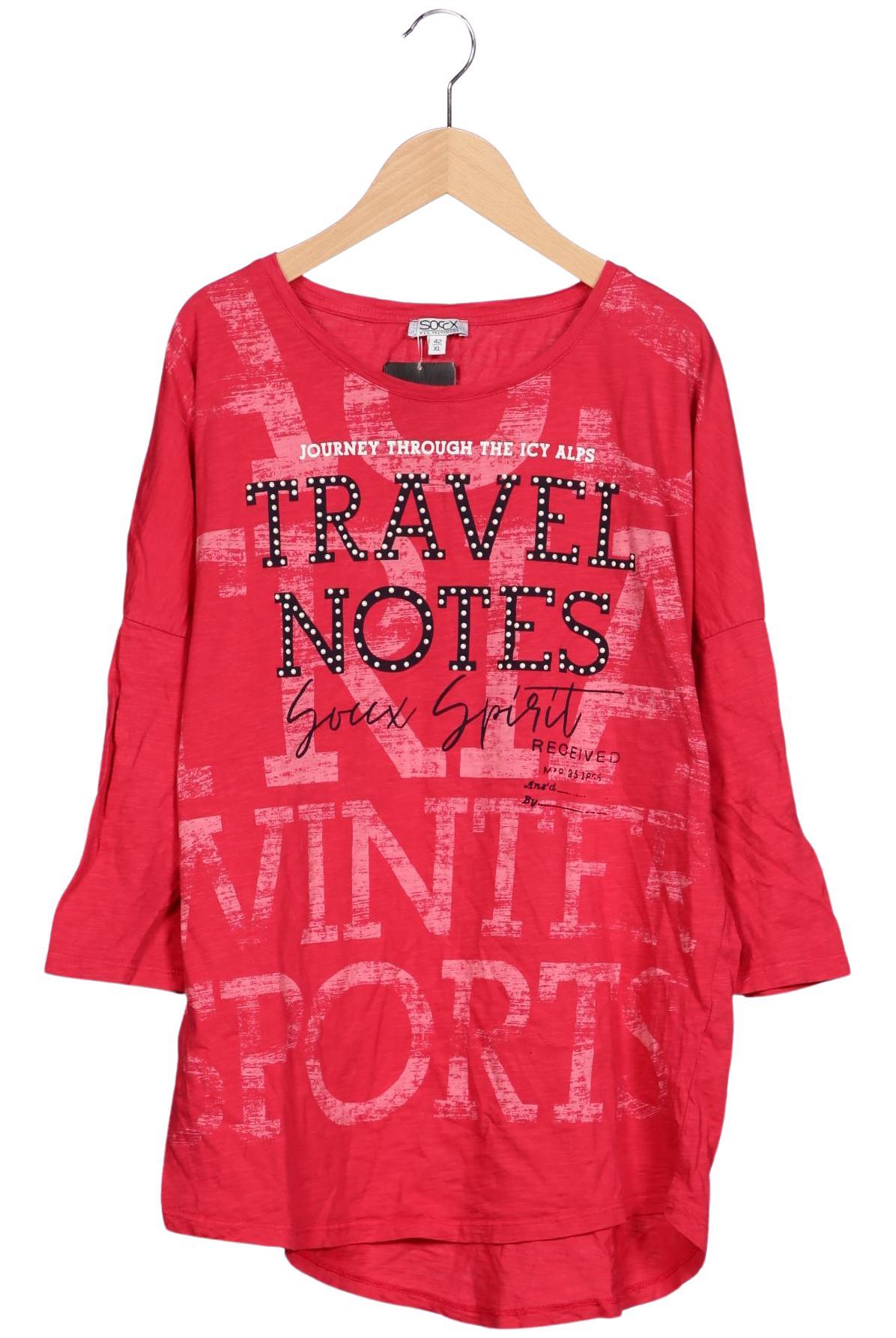 

Soccx Damen Langarmshirt, rot, Gr. 42