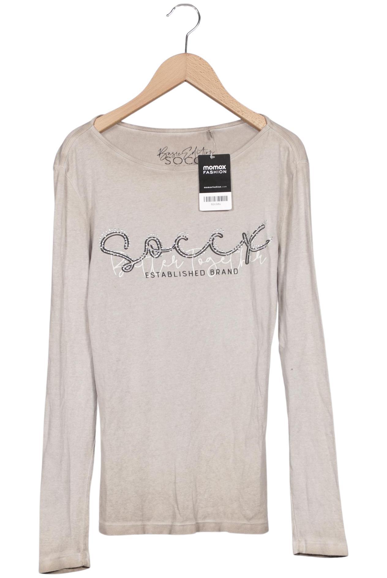

Soccx Damen Langarmshirt, beige, Gr. 38