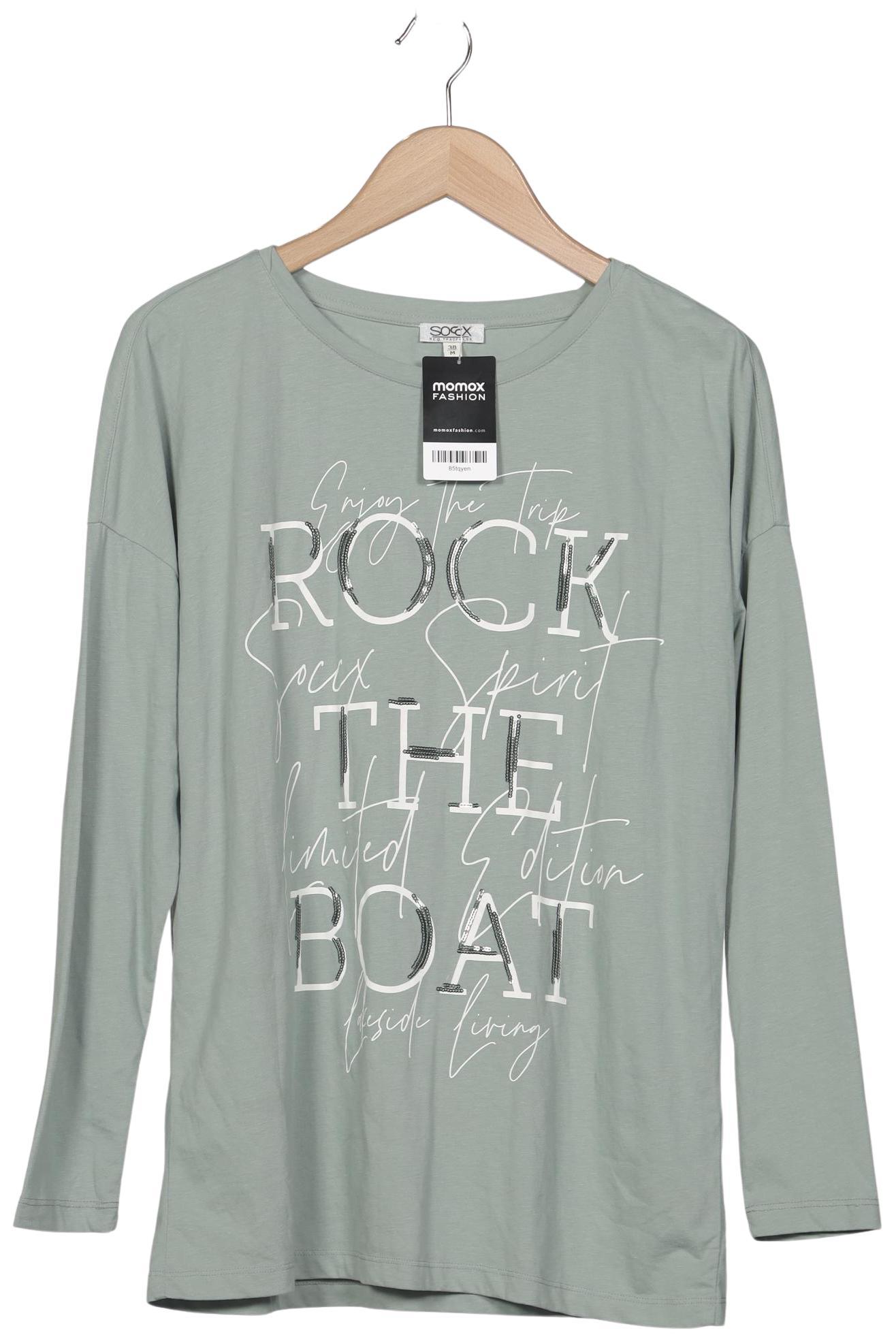 

Soccx Damen Langarmshirt, hellgrün, Gr. 38