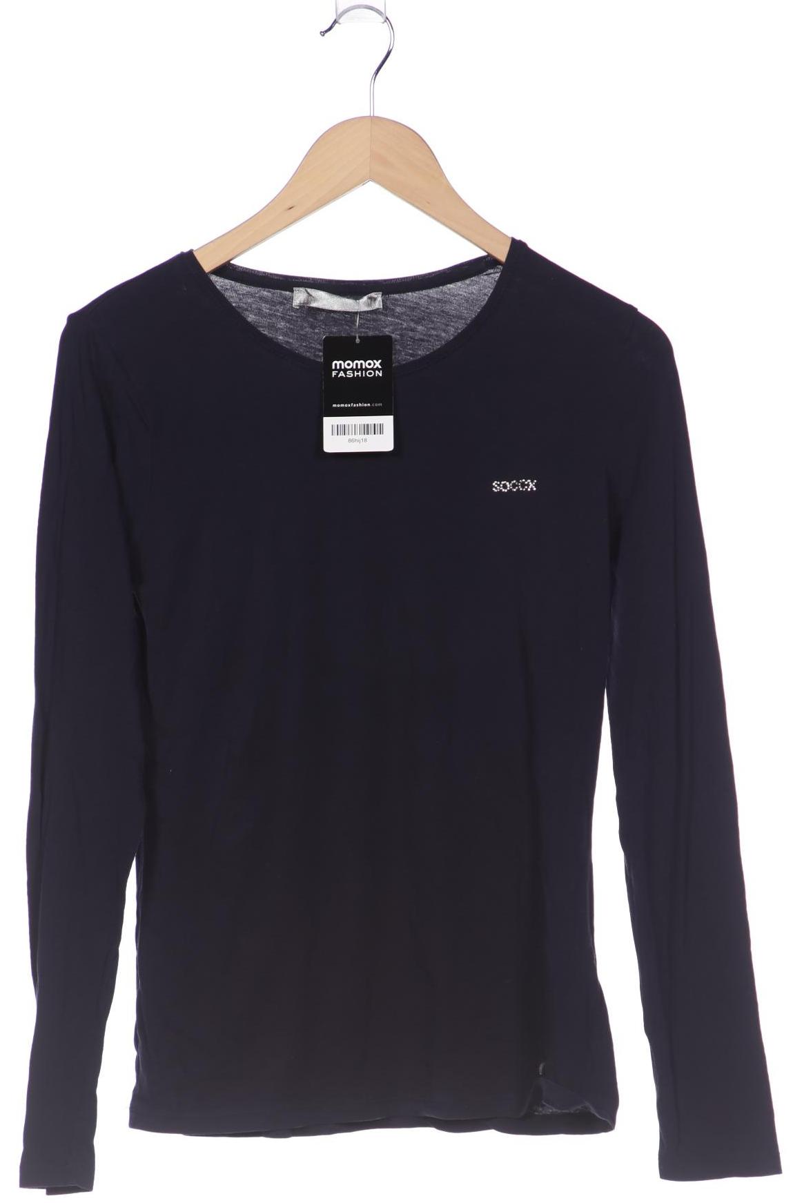 

SOCCX Damen Langarmshirt, marineblau