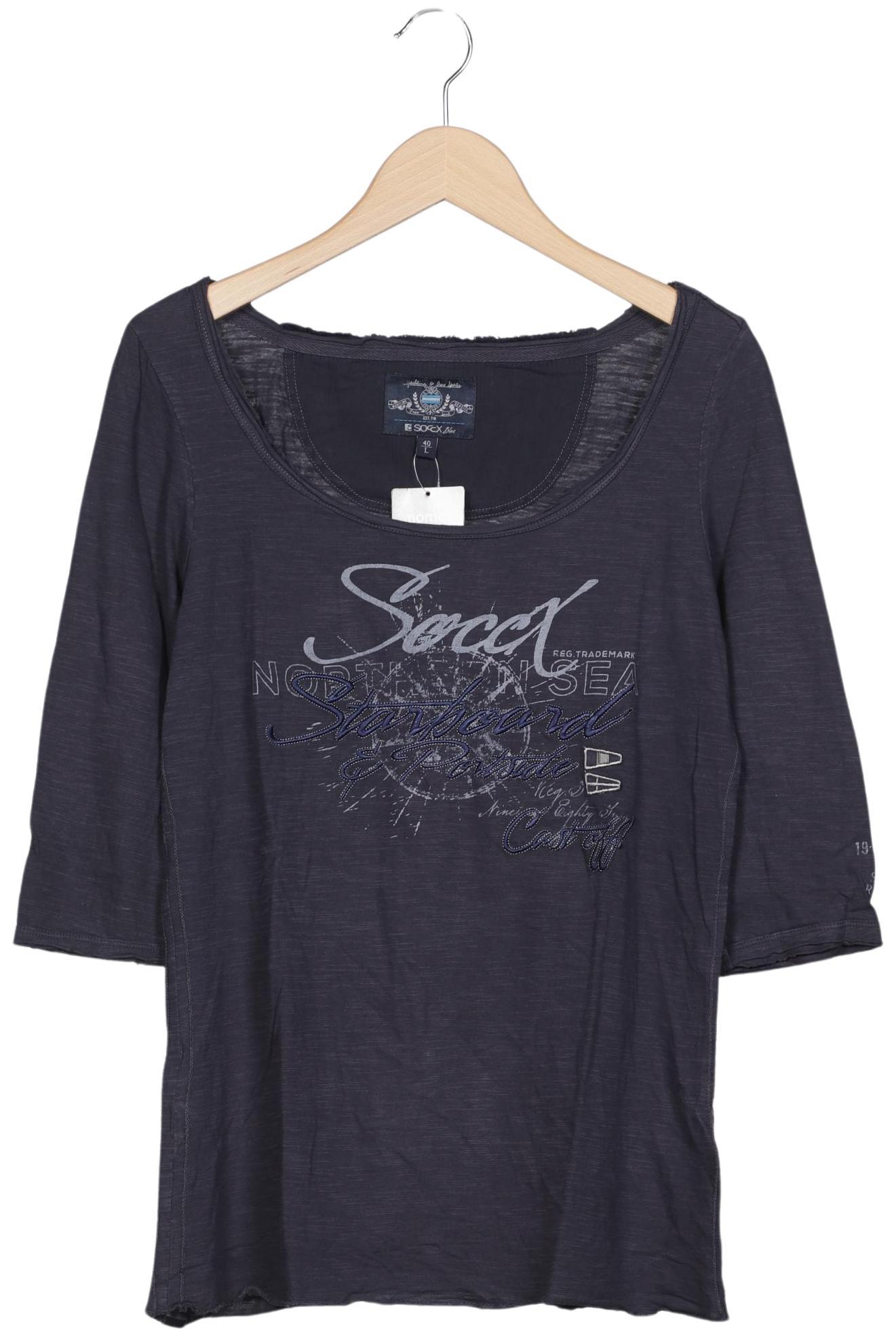 

Soccx Damen Langarmshirt, marineblau, Gr. 40