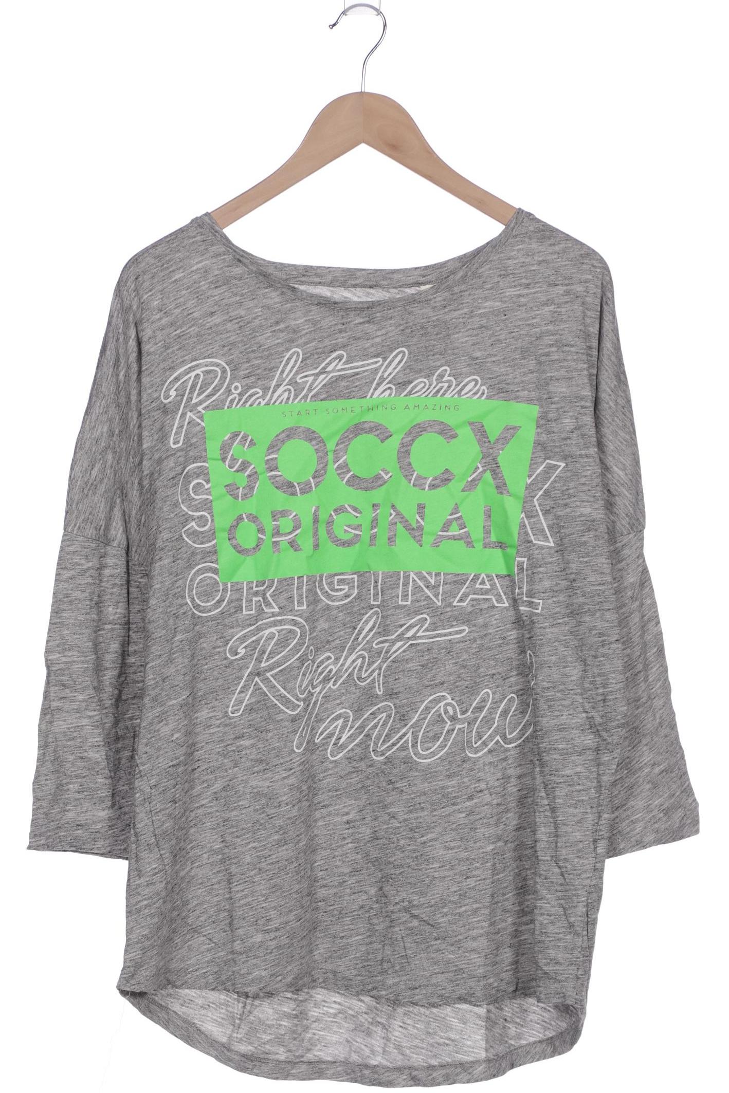 

Soccx Damen Langarmshirt, grau, Gr. 44