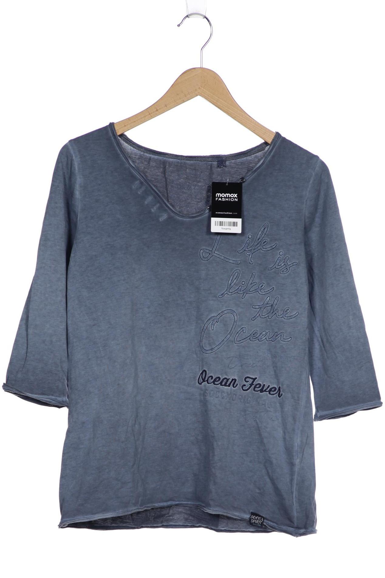 

SOCCX Damen Langarmshirt, blau
