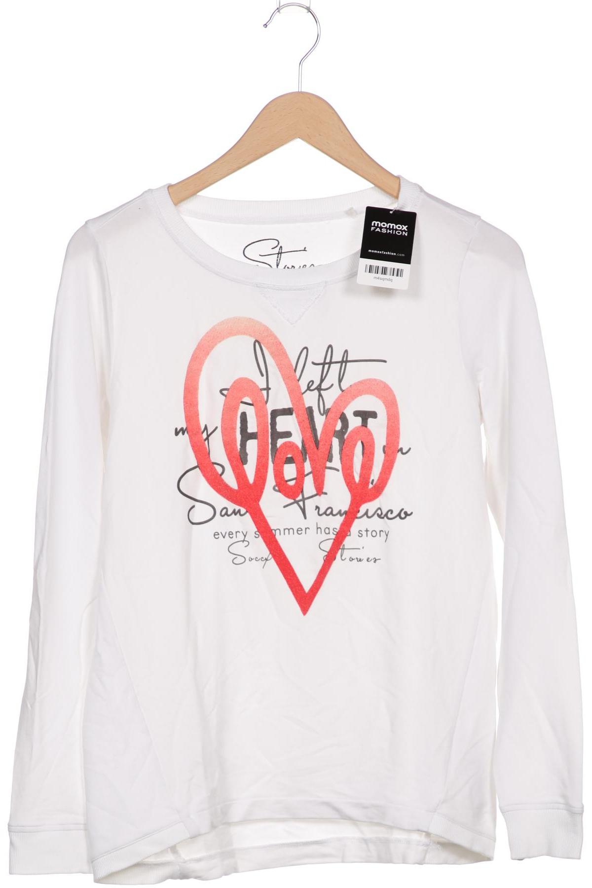 

Soccx Damen Langarmshirt, weiß, Gr. 36