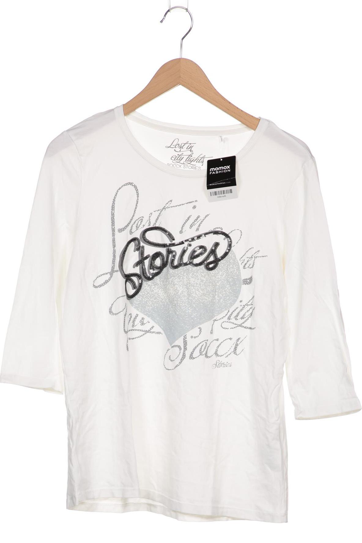 

Soccx Damen Langarmshirt, weiß, Gr. 42