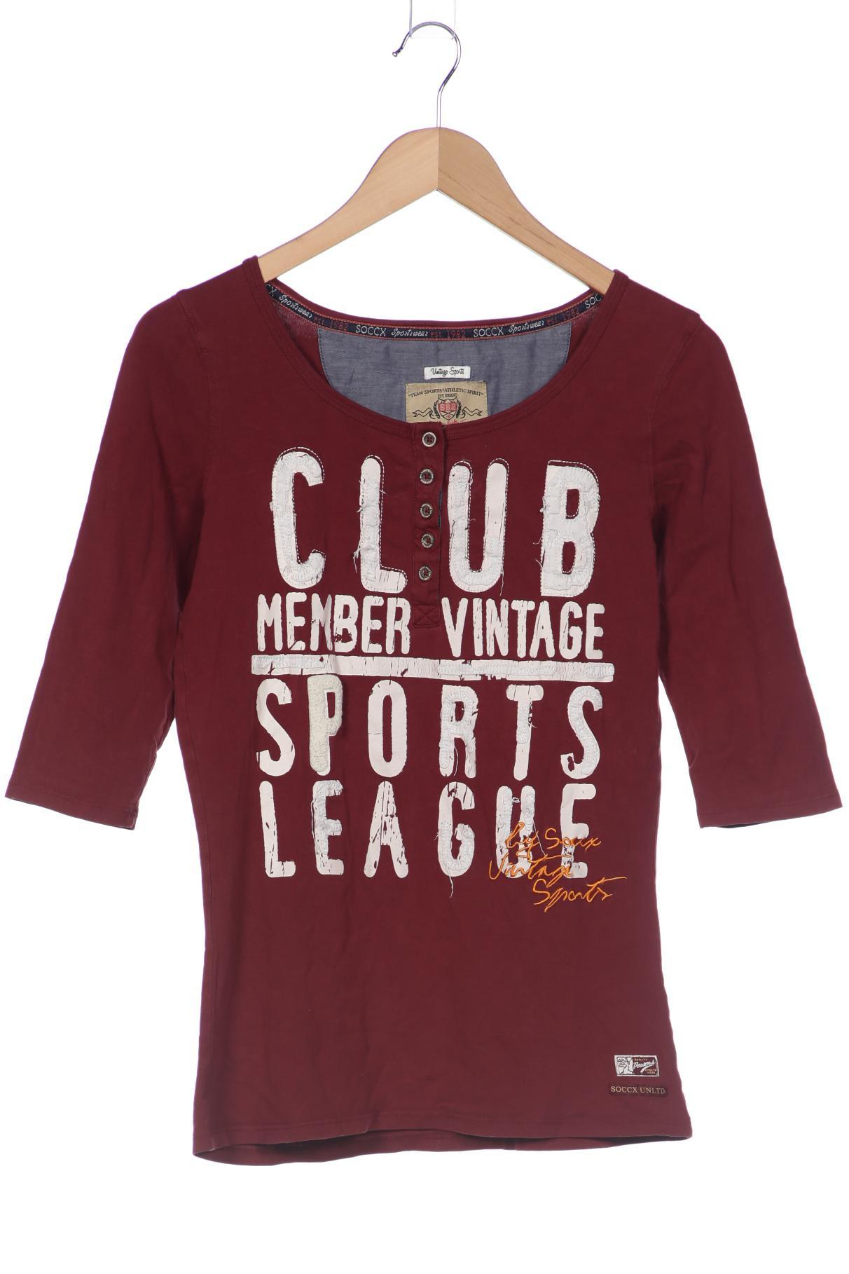 

Soccx Damen Langarmshirt, bordeaux, Gr. 38