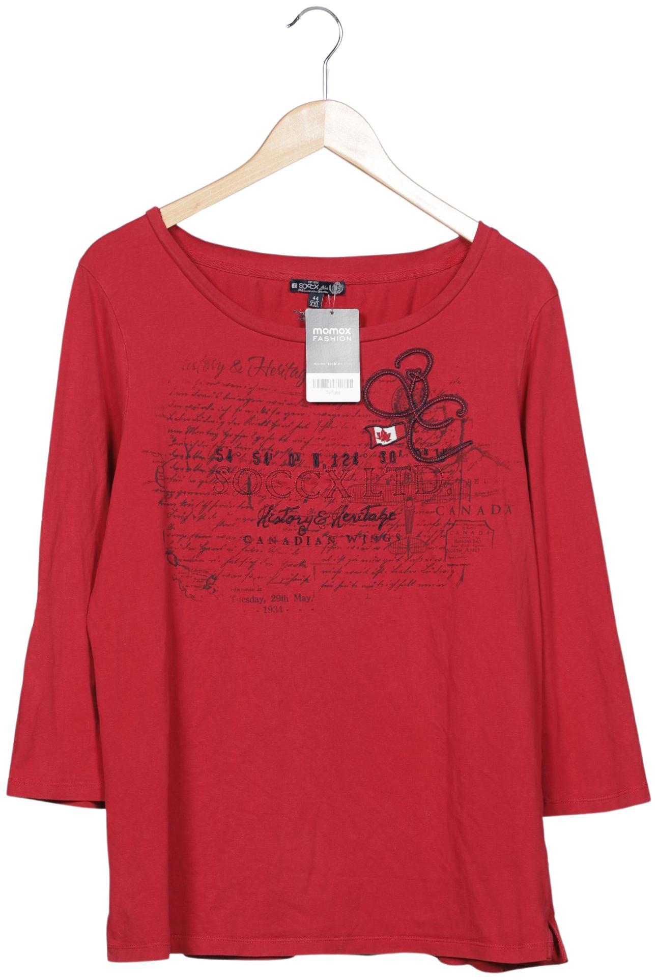 

Soccx Damen Langarmshirt, rot, Gr. 44