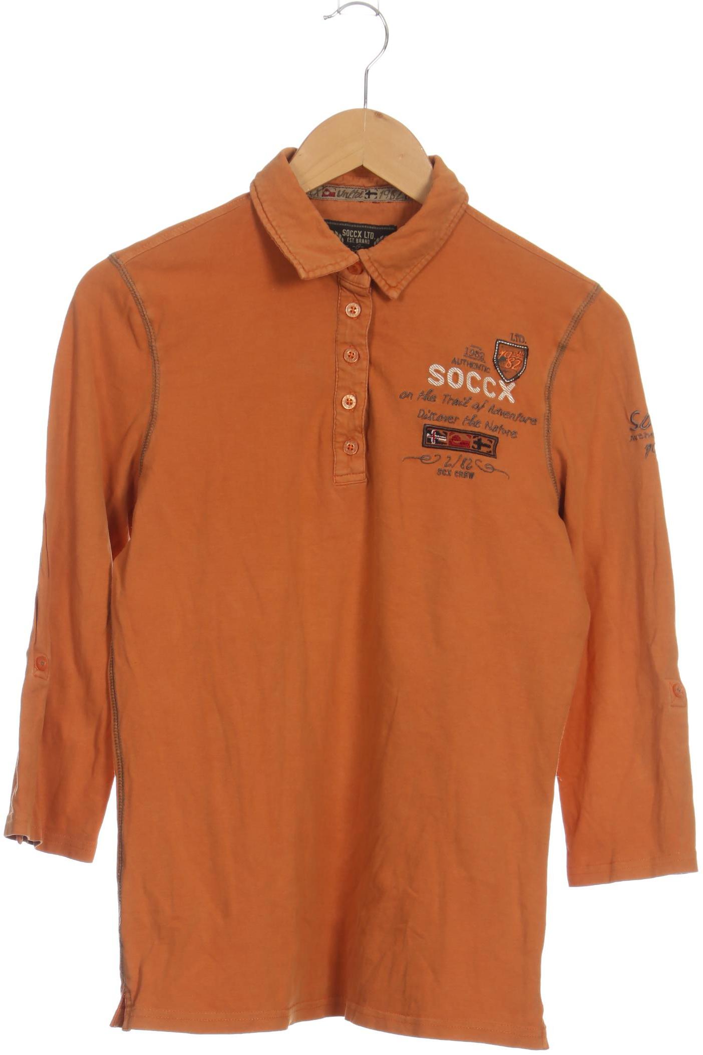 

Soccx Damen Langarmshirt, orange, Gr. 38