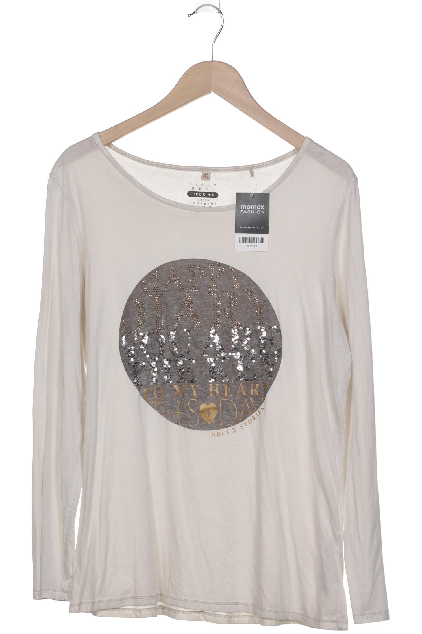 

Soccx Damen Langarmshirt, beige, Gr. 44