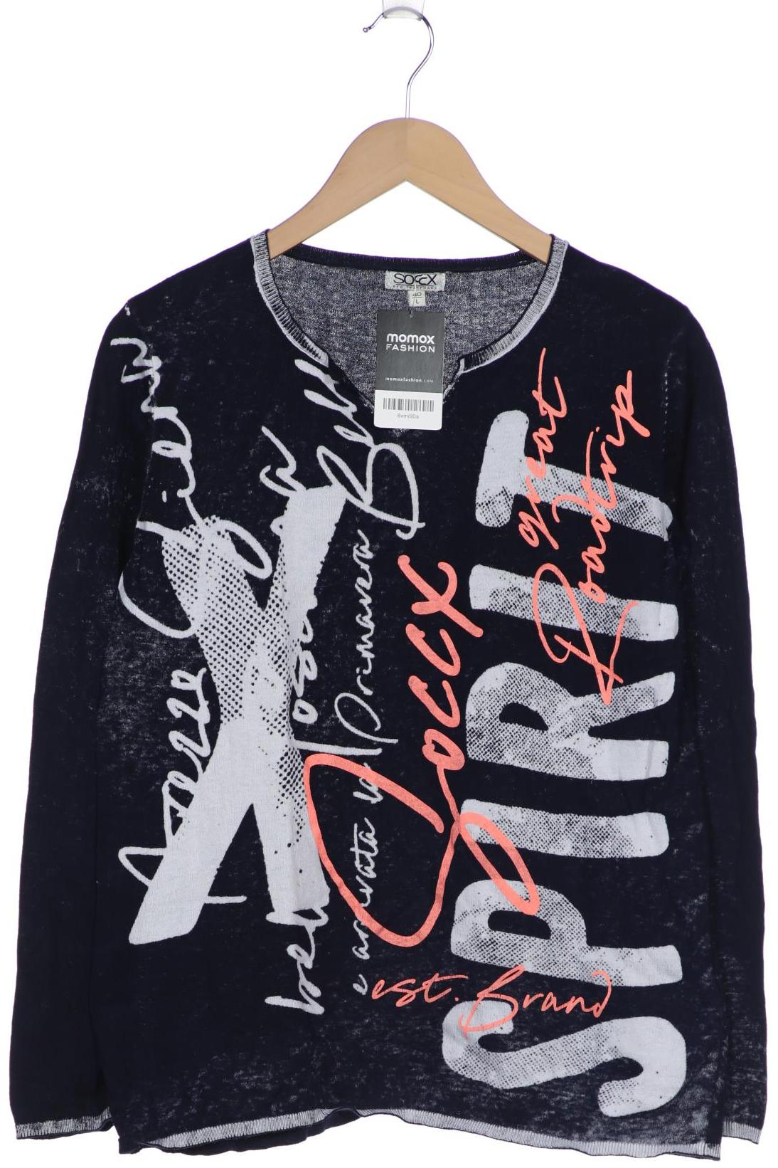 

Soccx Damen Langarmshirt, marineblau, Gr. 40