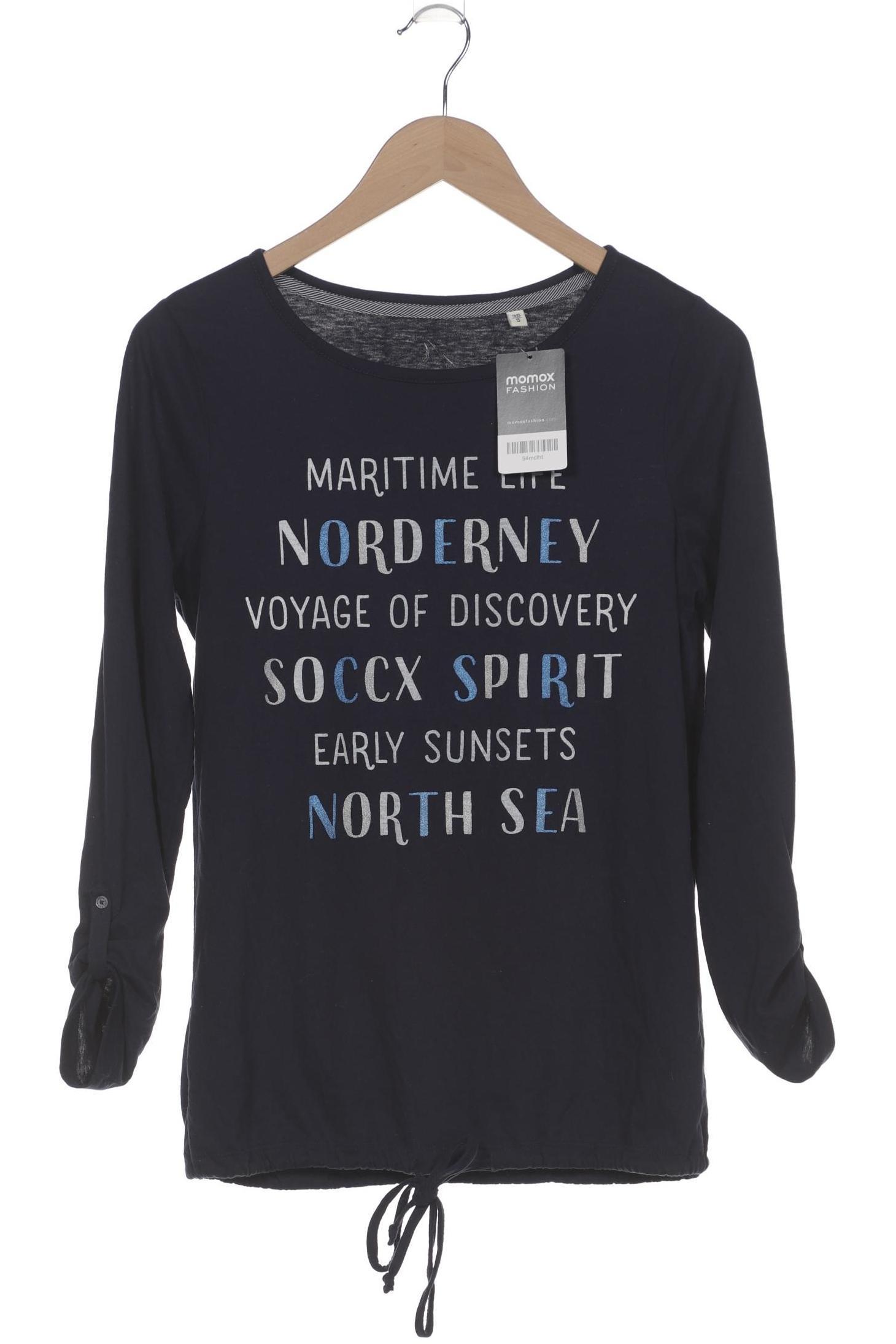 

Soccx Damen Langarmshirt, marineblau, Gr. 36