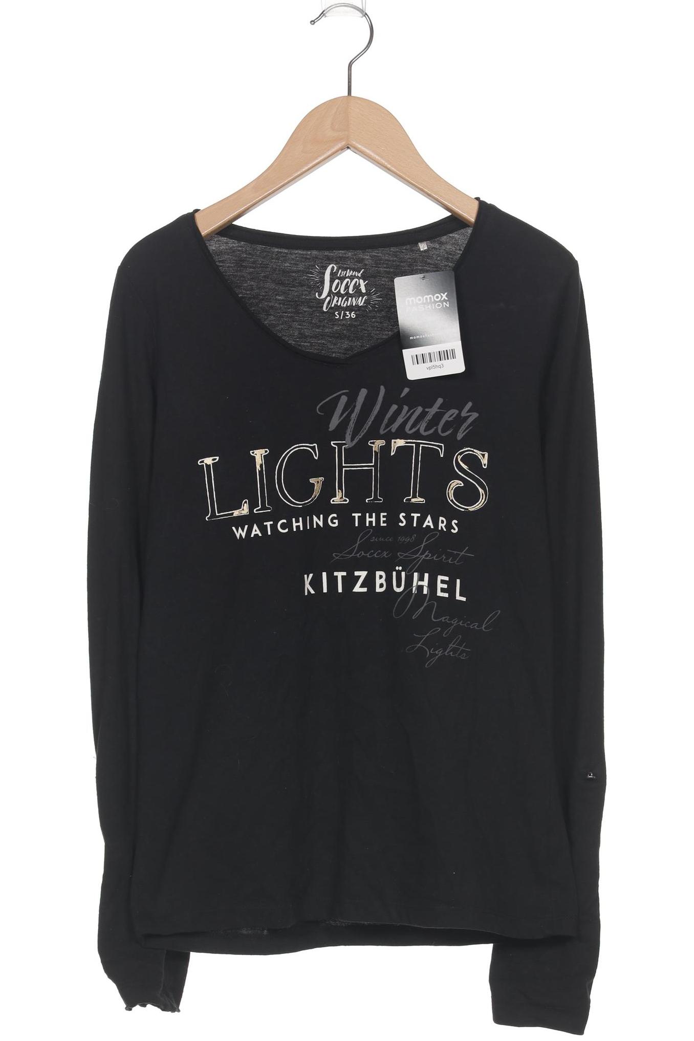 

Soccx Damen Langarmshirt, schwarz, Gr. 36