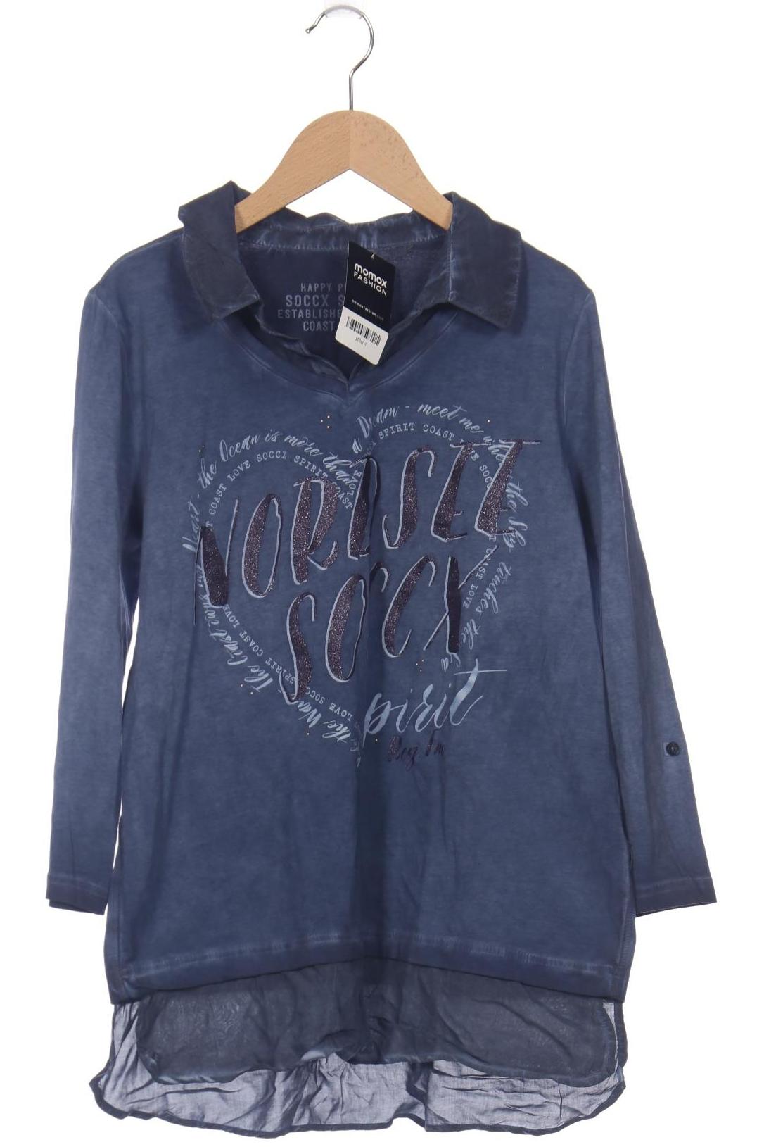 

Soccx Damen Langarmshirt, marineblau, Gr. 40