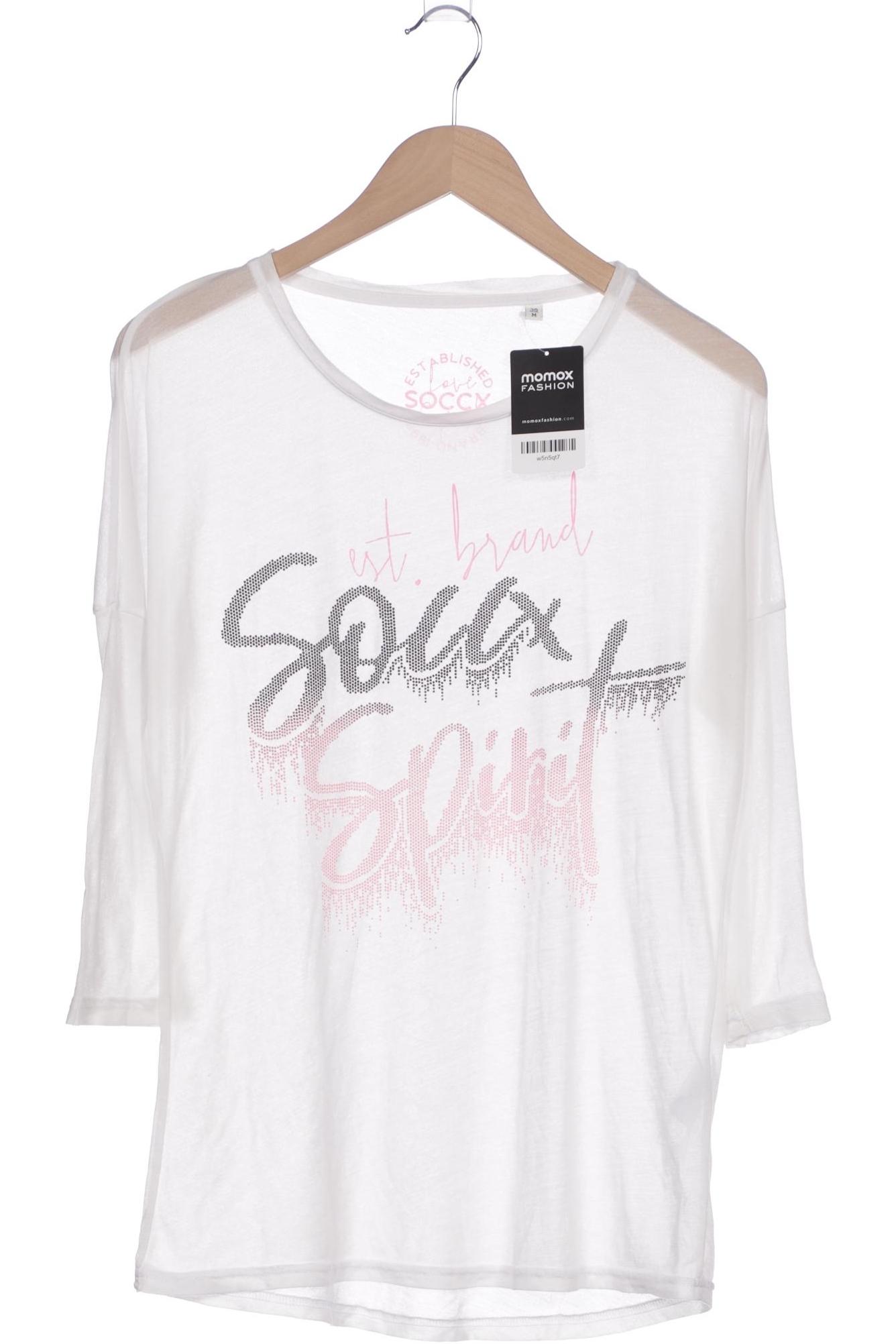 

Soccx Damen Langarmshirt, weiß, Gr. 38