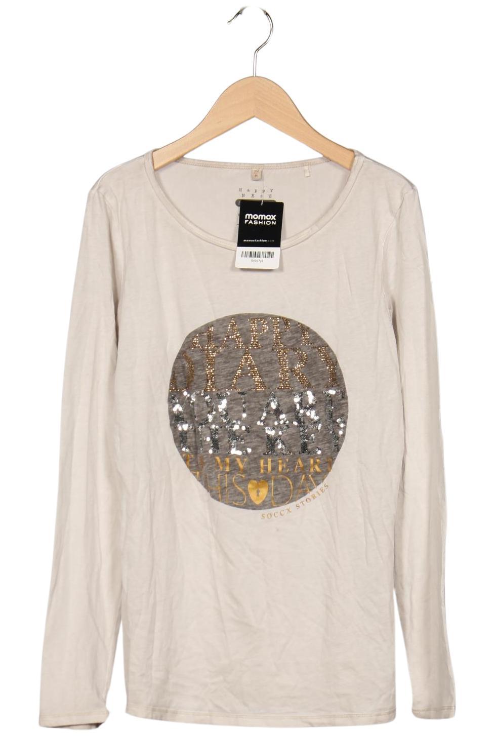 

Soccx Damen Langarmshirt, grau, Gr. 38