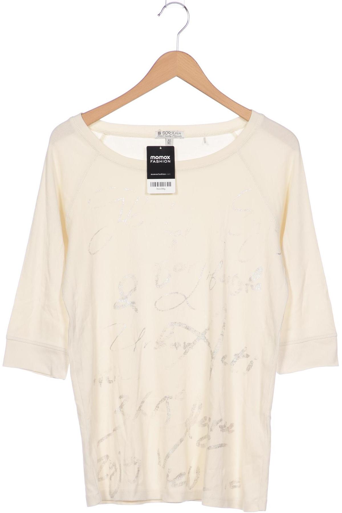 

Soccx Damen Langarmshirt, cremeweiß, Gr. 42