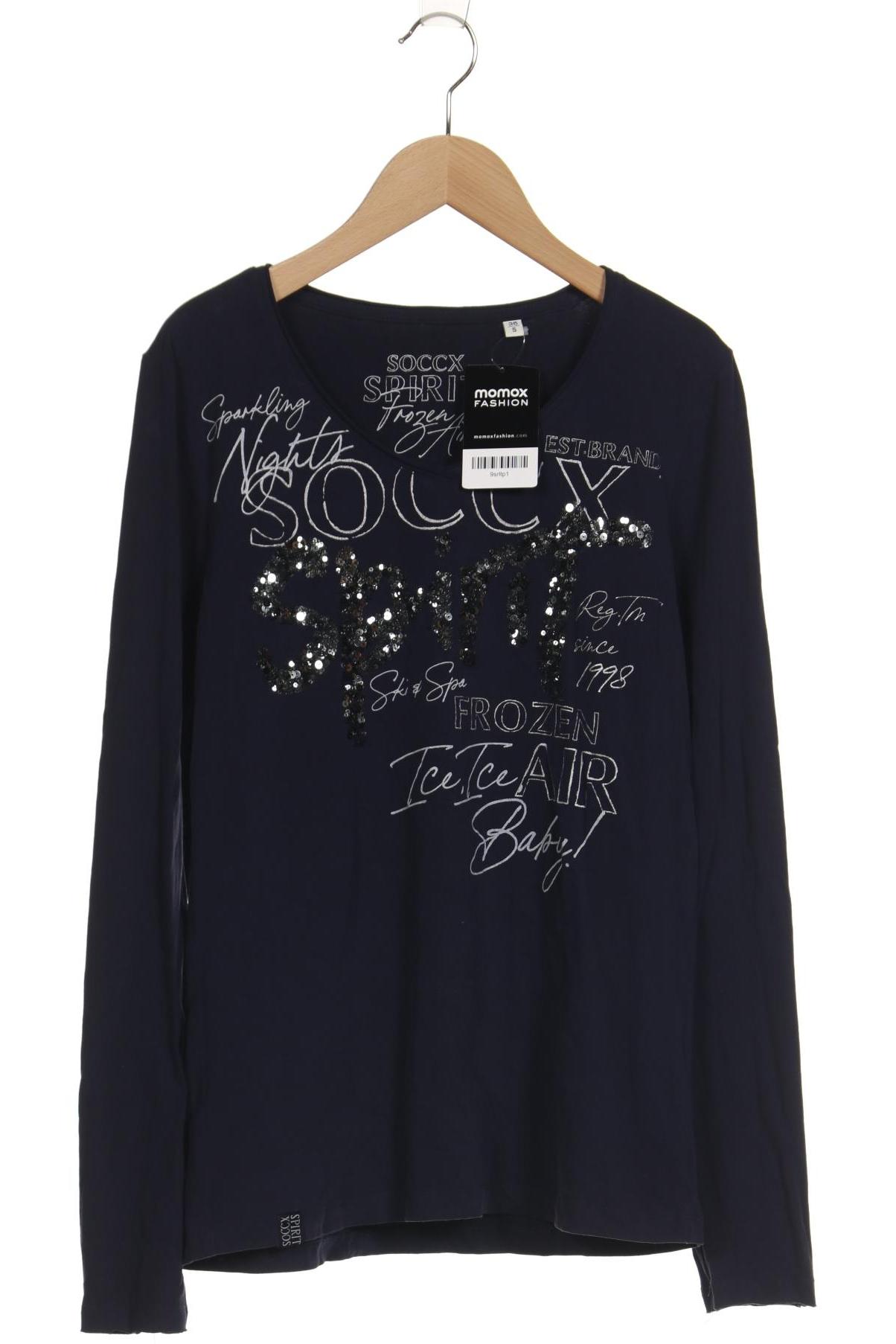 

Soccx Damen Langarmshirt, marineblau, Gr. 36