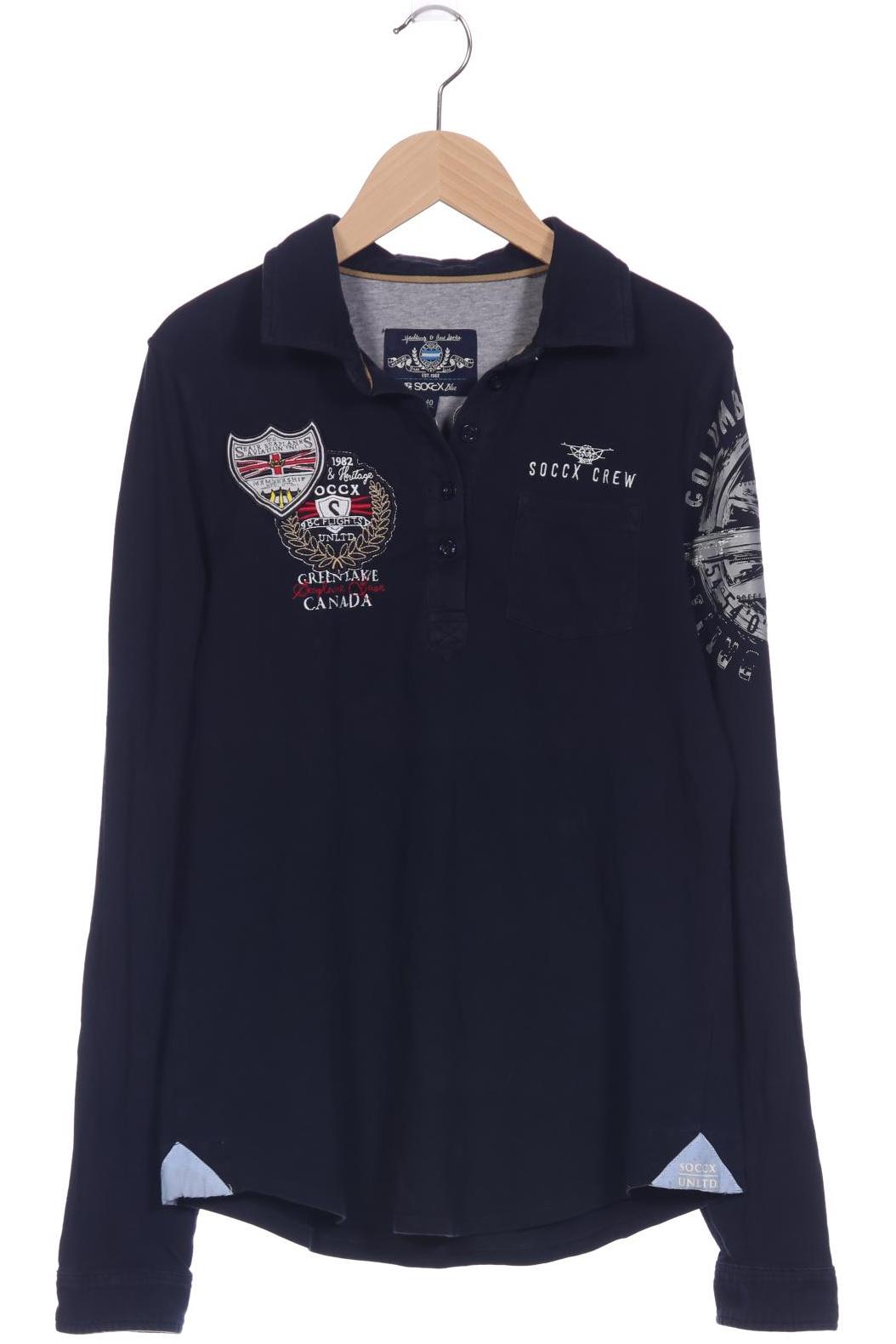 

Soccx Damen Langarmshirt, marineblau, Gr. 40
