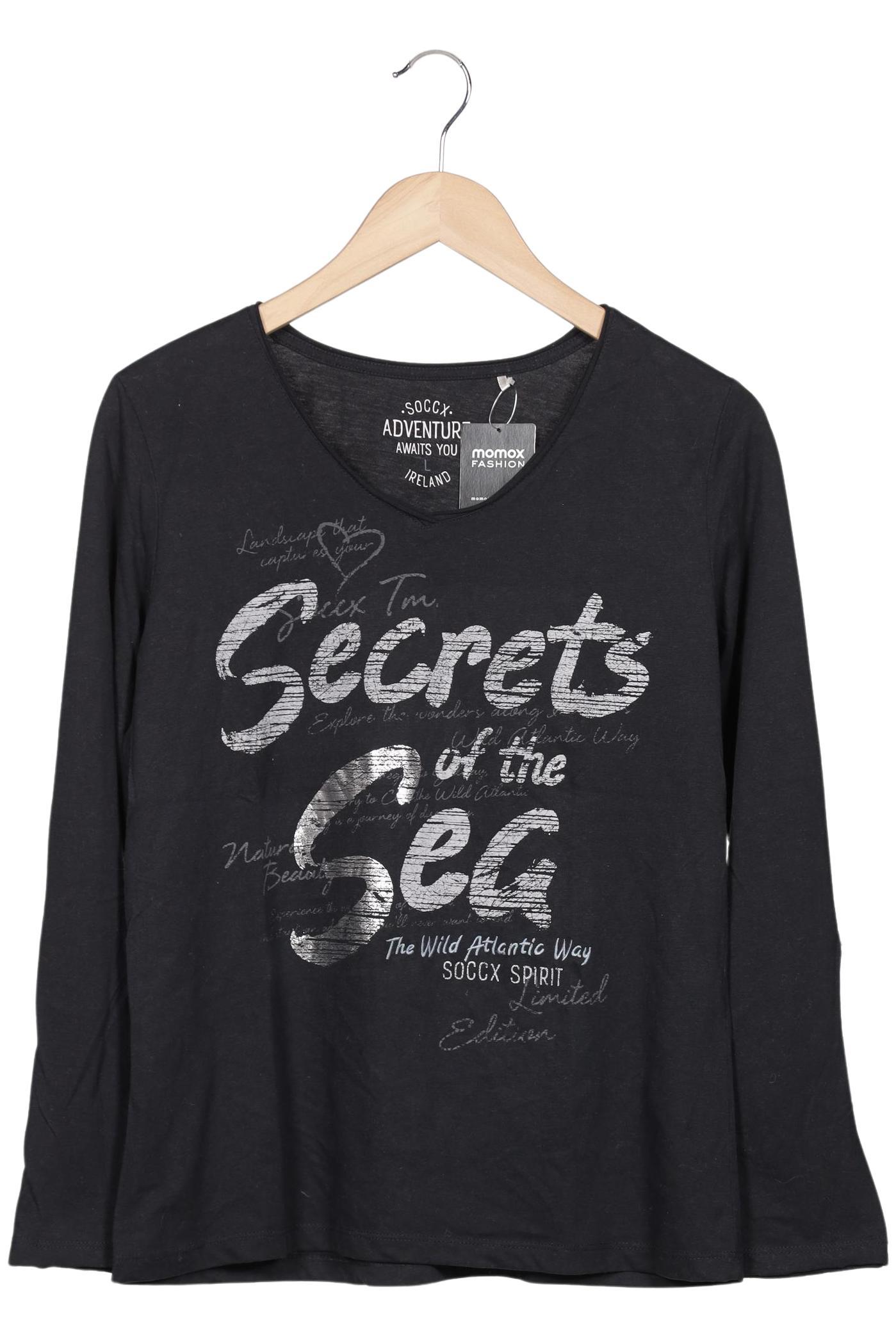 

Soccx Damen Langarmshirt, grau, Gr. 42