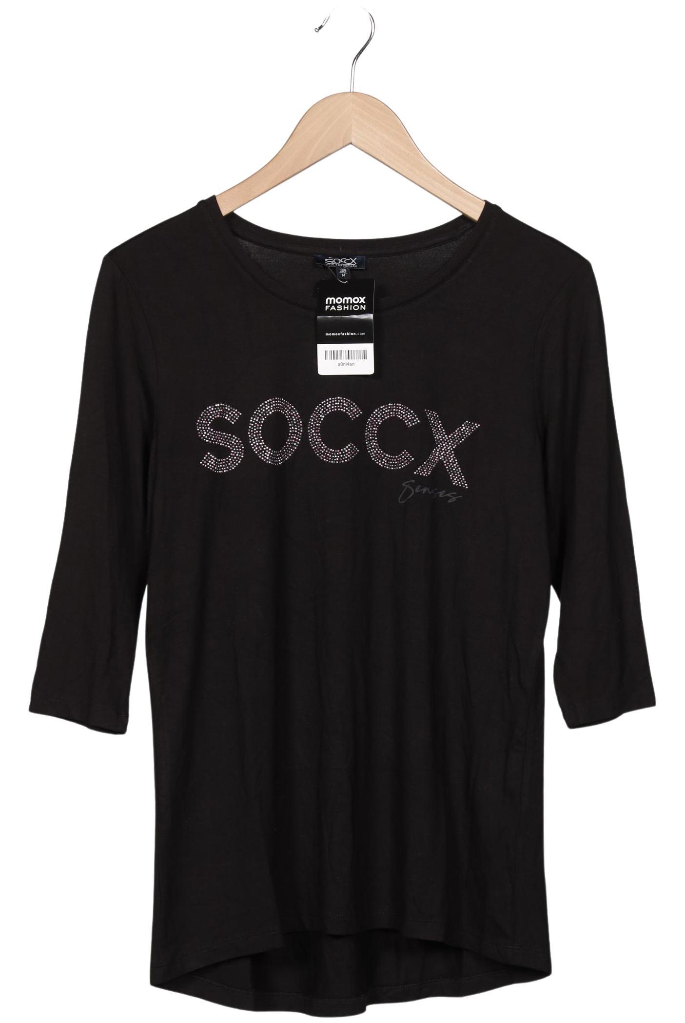 

Soccx Damen Langarmshirt, schwarz, Gr. 38