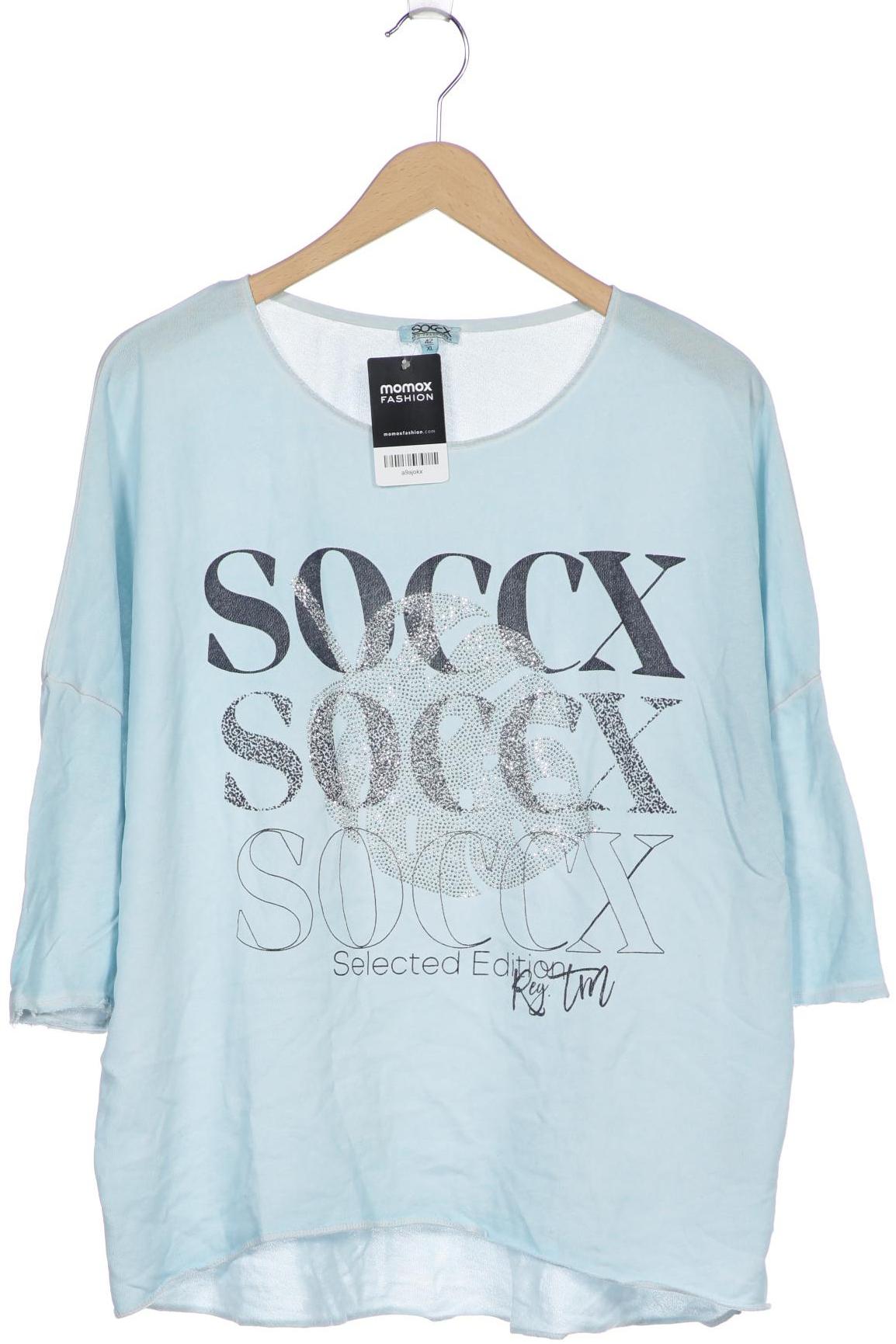 

SOCCX Damen Langarmshirt, hellblau