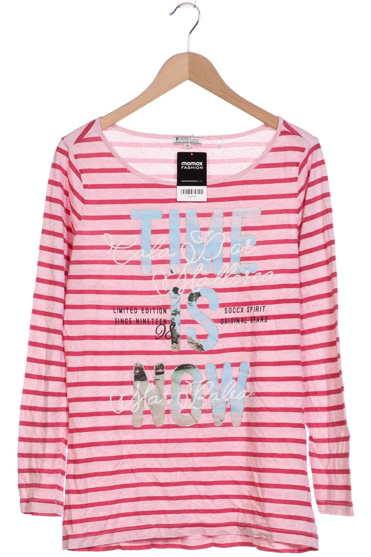 

Soccx Damen Langarmshirt, pink, Gr. 42