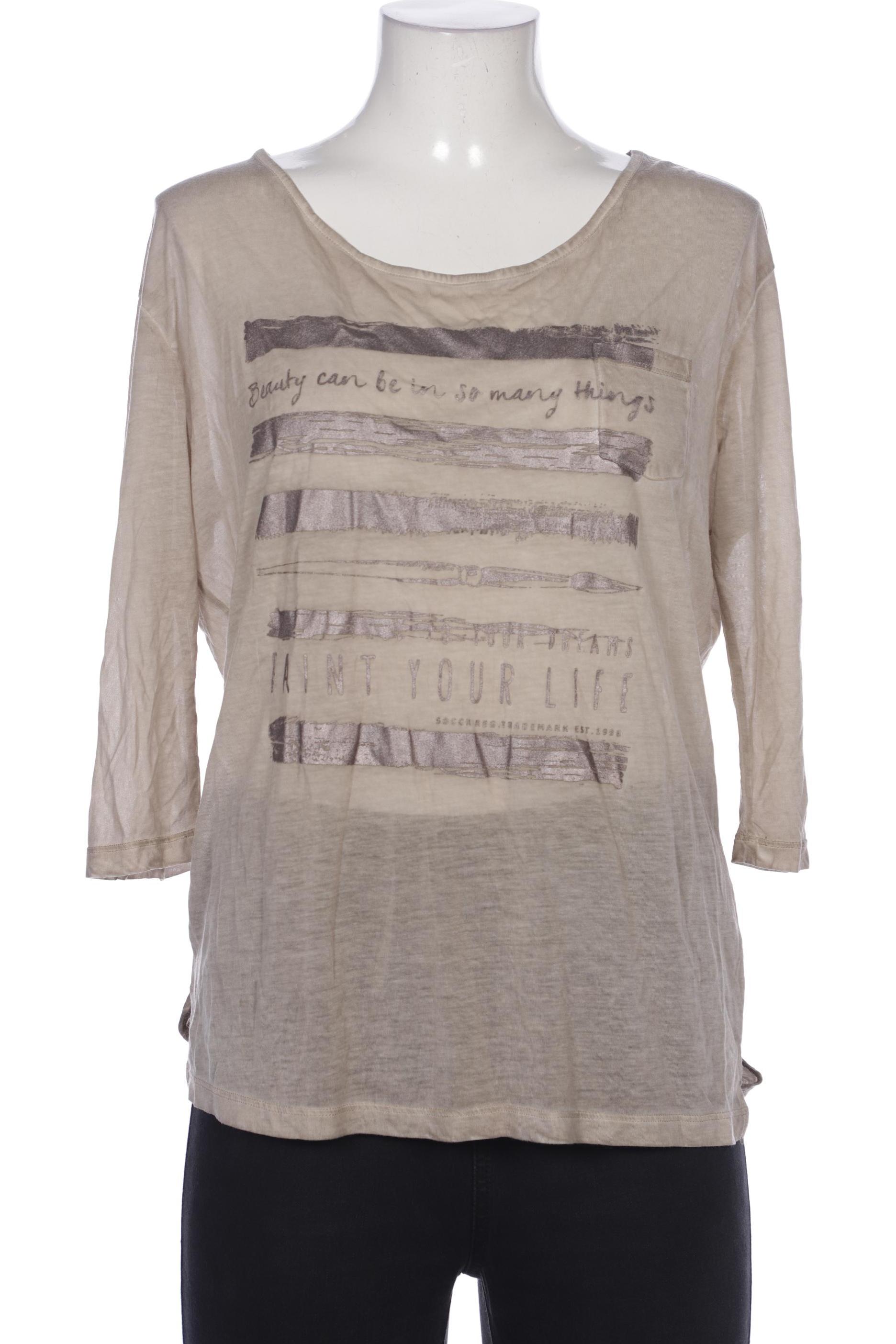 

Soccx Damen Langarmshirt, beige, Gr. 38