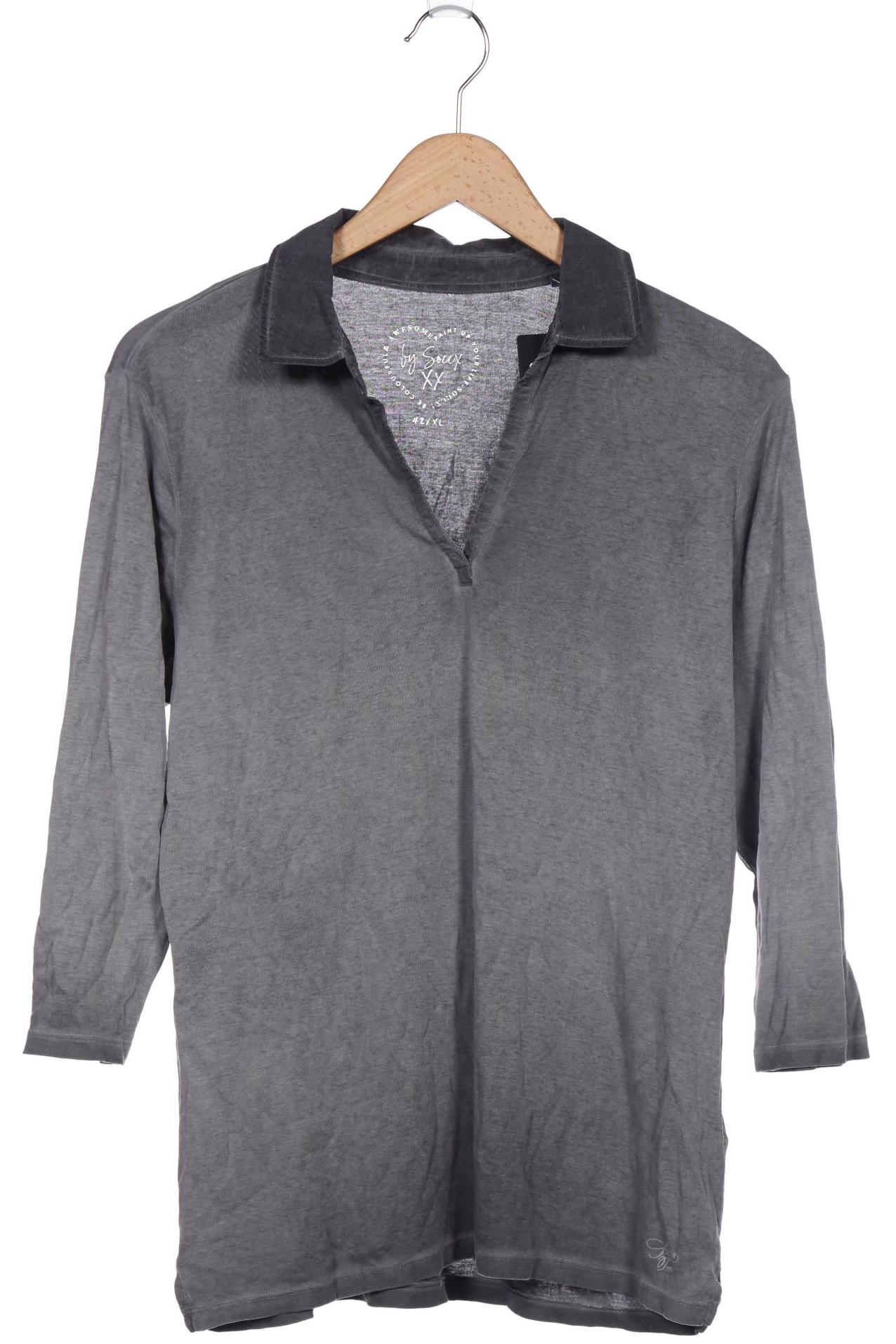 

SOCCX Damen Langarmshirt, grau