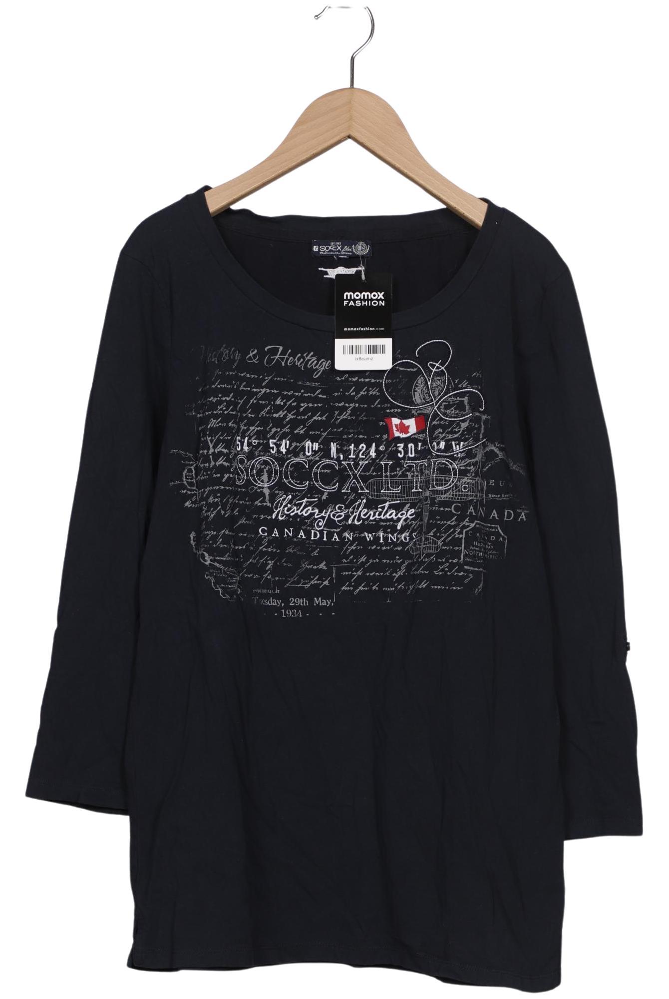 

Soccx Damen Langarmshirt, marineblau, Gr. 42