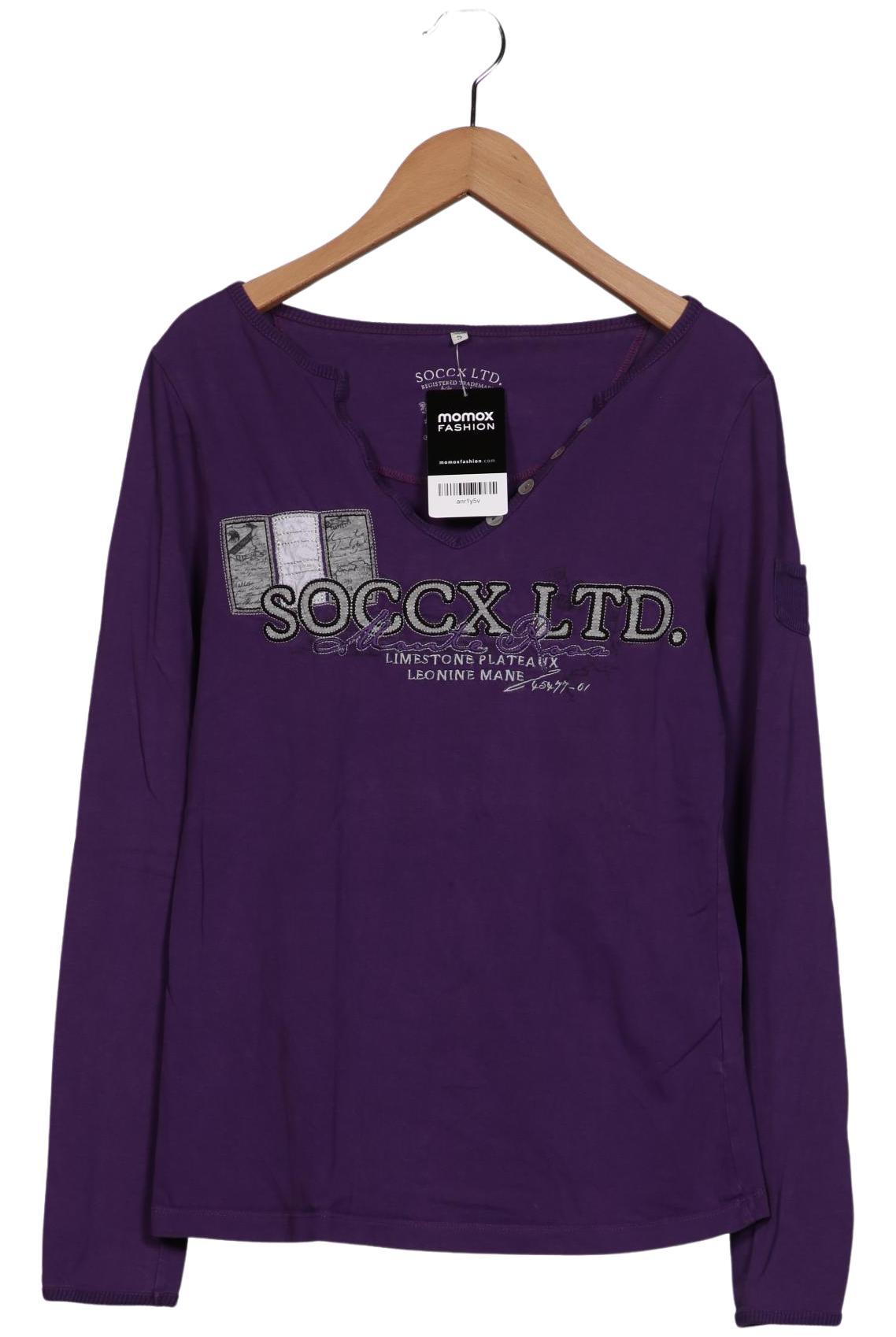 

Soccx Damen Langarmshirt, flieder, Gr. 36