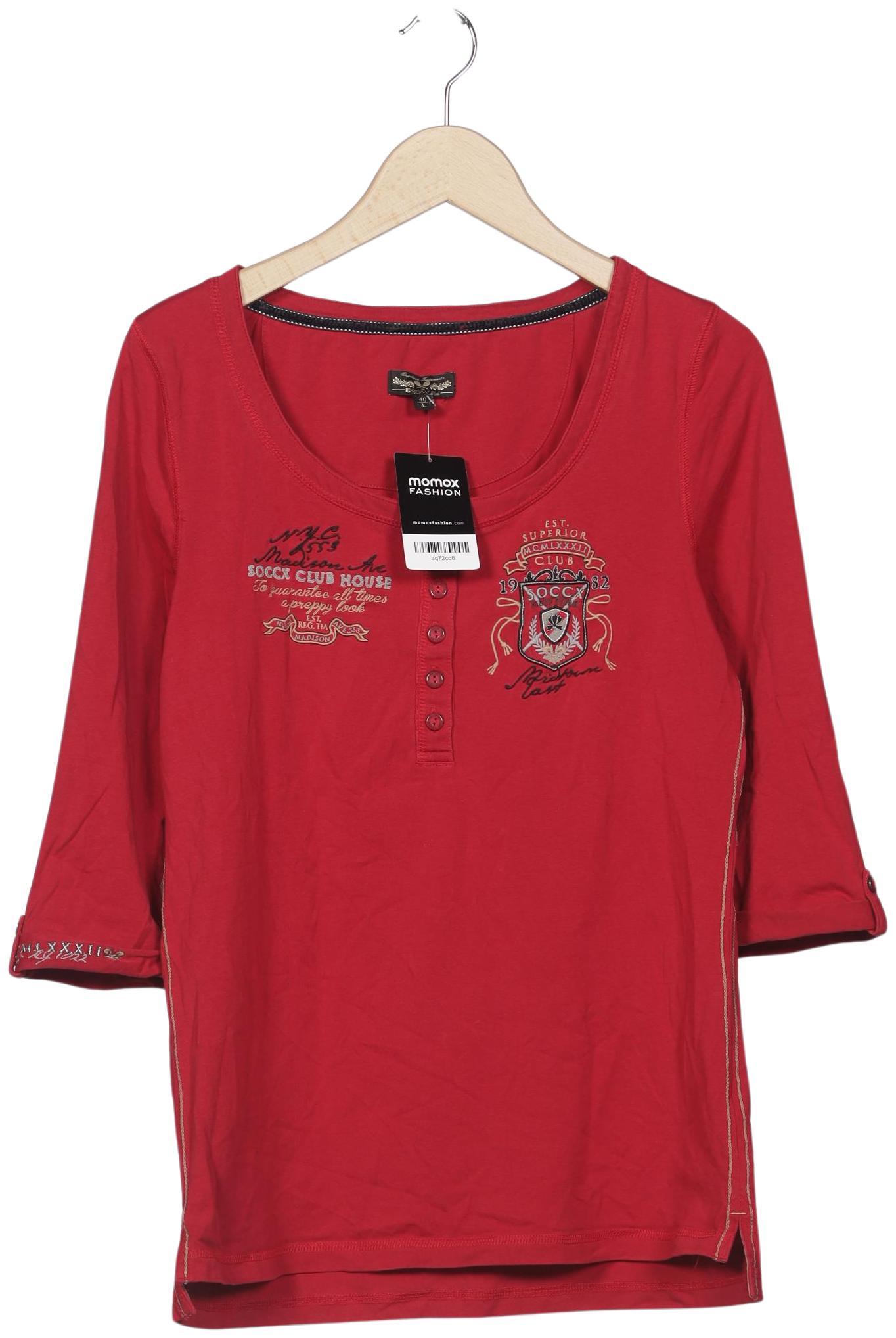 

Soccx Damen Langarmshirt, rot, Gr. 40