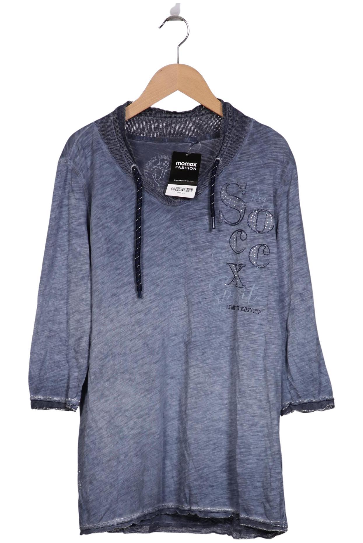 

Soccx Damen Langarmshirt, blau, Gr. 42