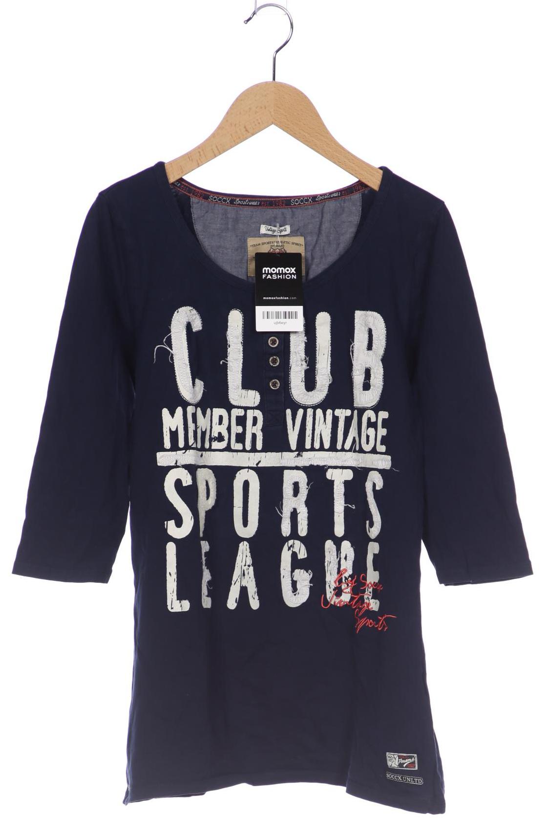 

Soccx Damen Langarmshirt, marineblau, Gr. 38