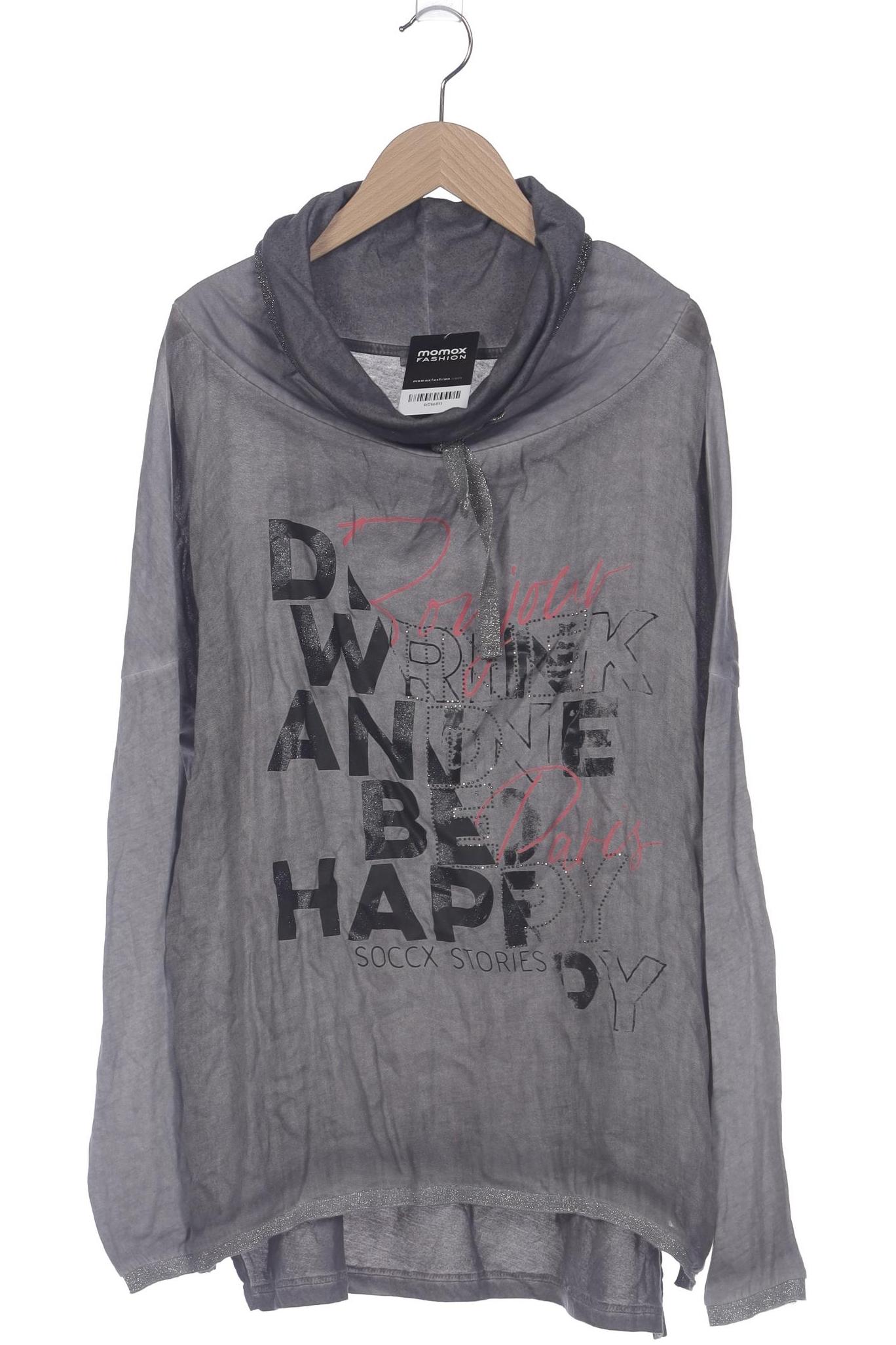 

Soccx Damen Langarmshirt, grau, Gr. 40