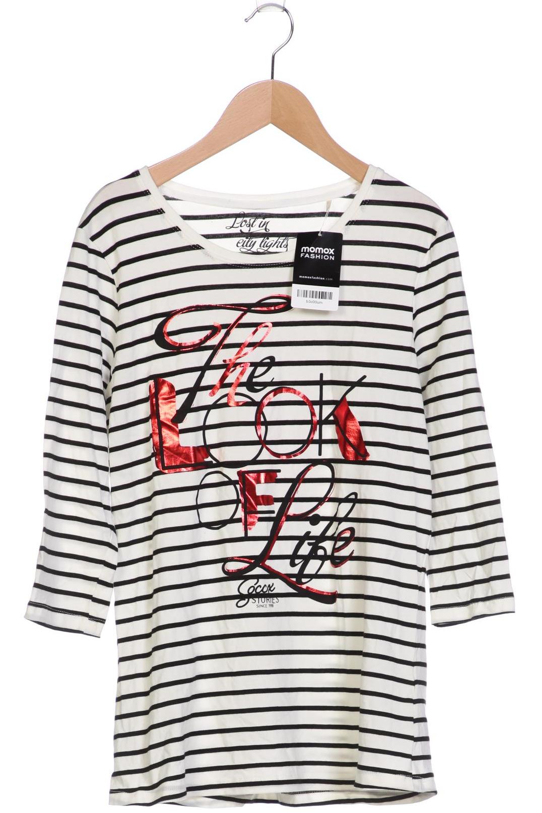 

Soccx Damen Langarmshirt, weiß, Gr. 38