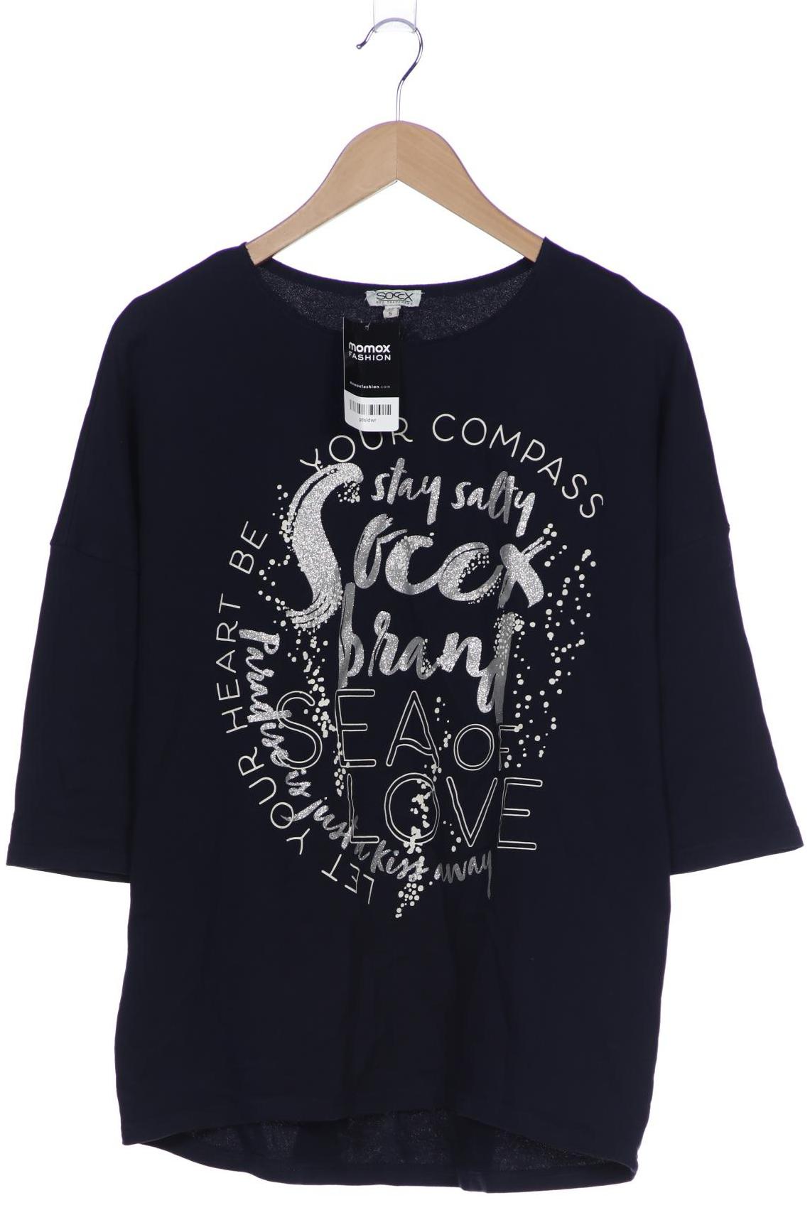 

Soccx Damen Langarmshirt, marineblau, Gr. 34