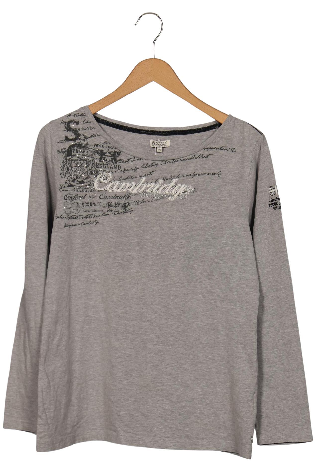 

Soccx Damen Langarmshirt, grau, Gr. 46
