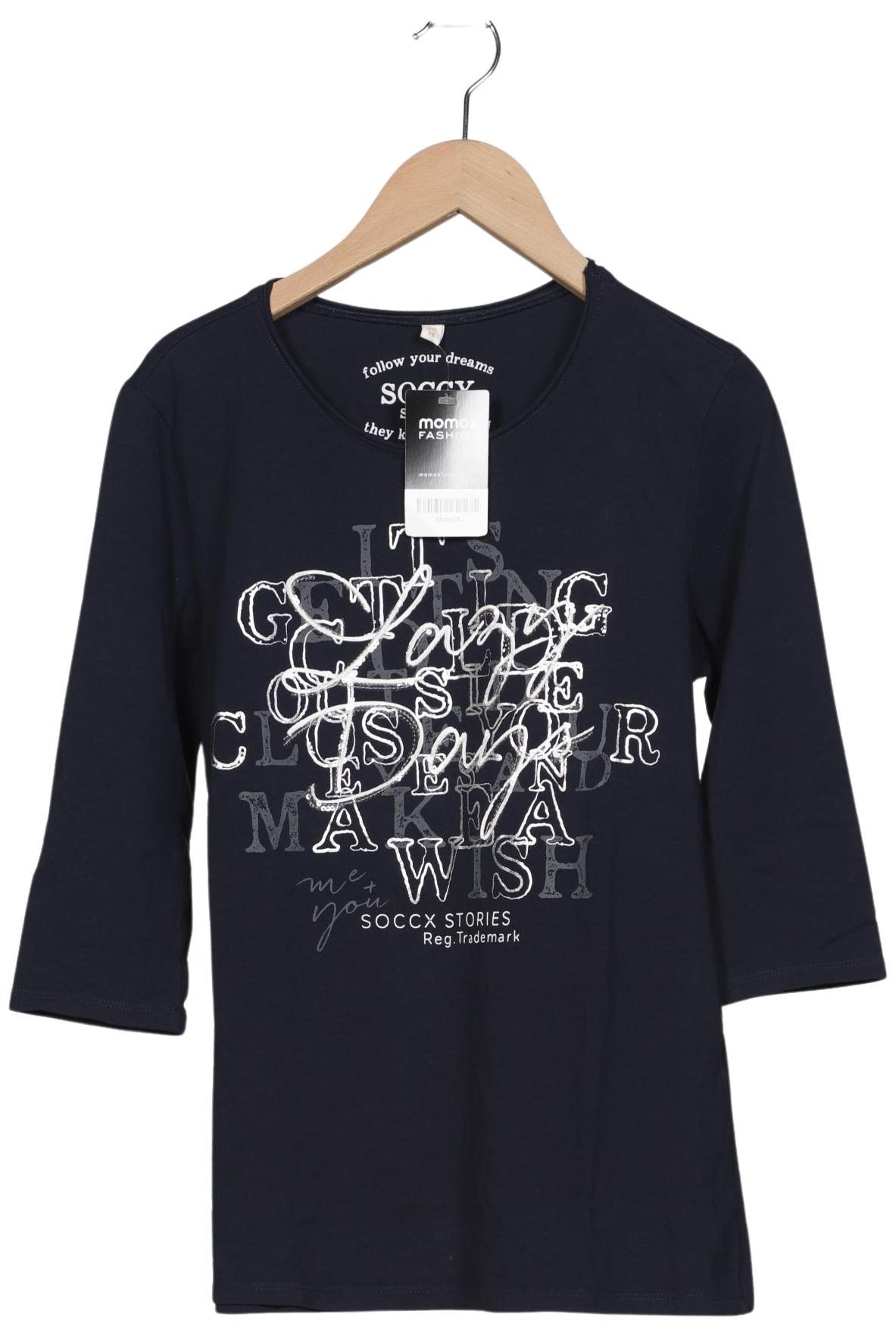

Soccx Damen Langarmshirt, marineblau, Gr. 38
