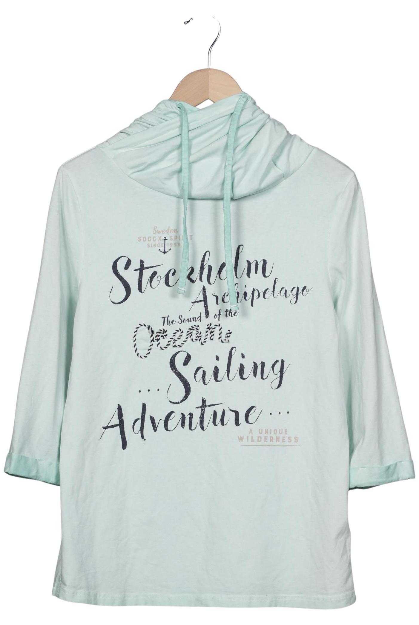 

Soccx Damen Langarmshirt, türkis, Gr. 40