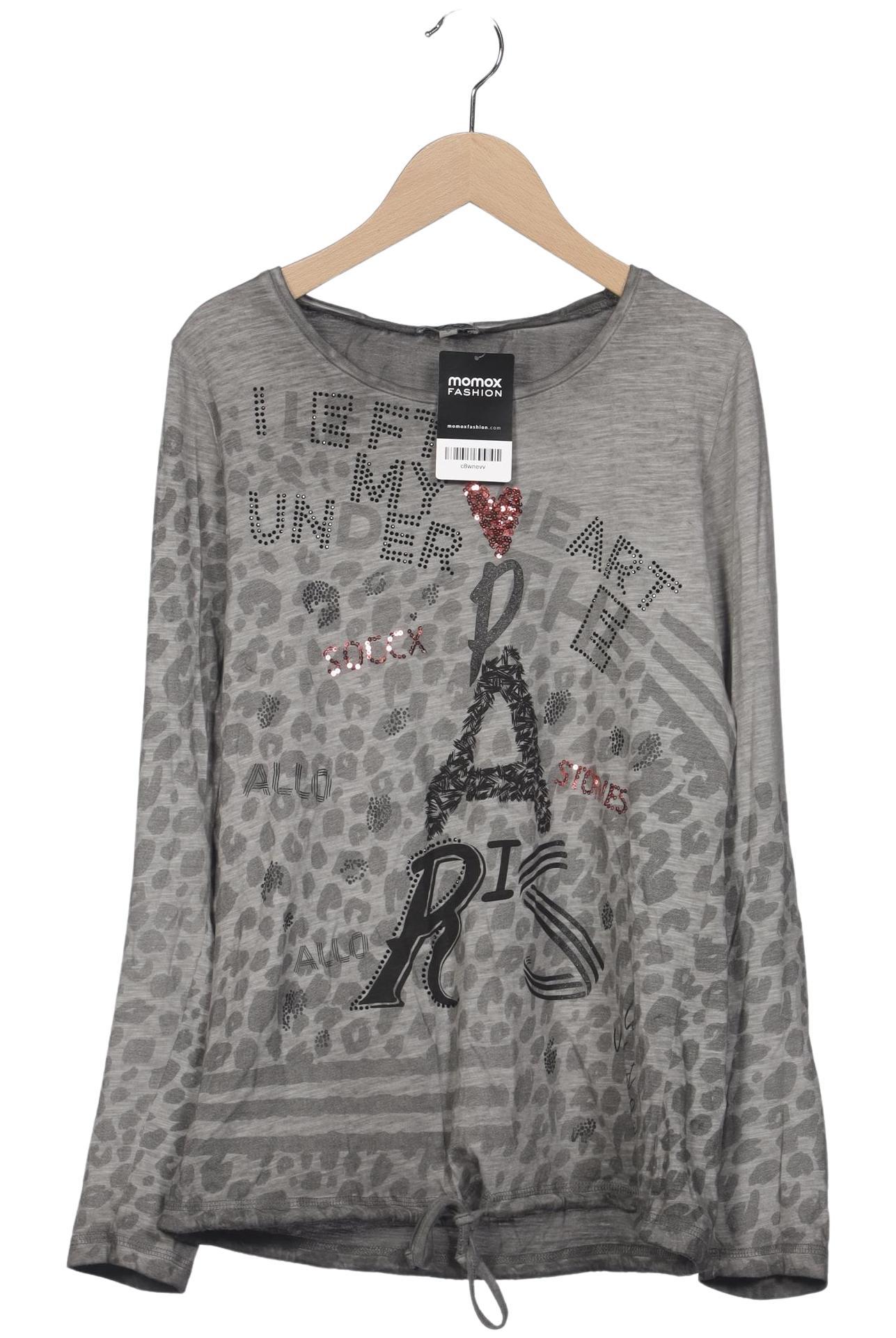 

Soccx Damen Langarmshirt, grau, Gr. 36