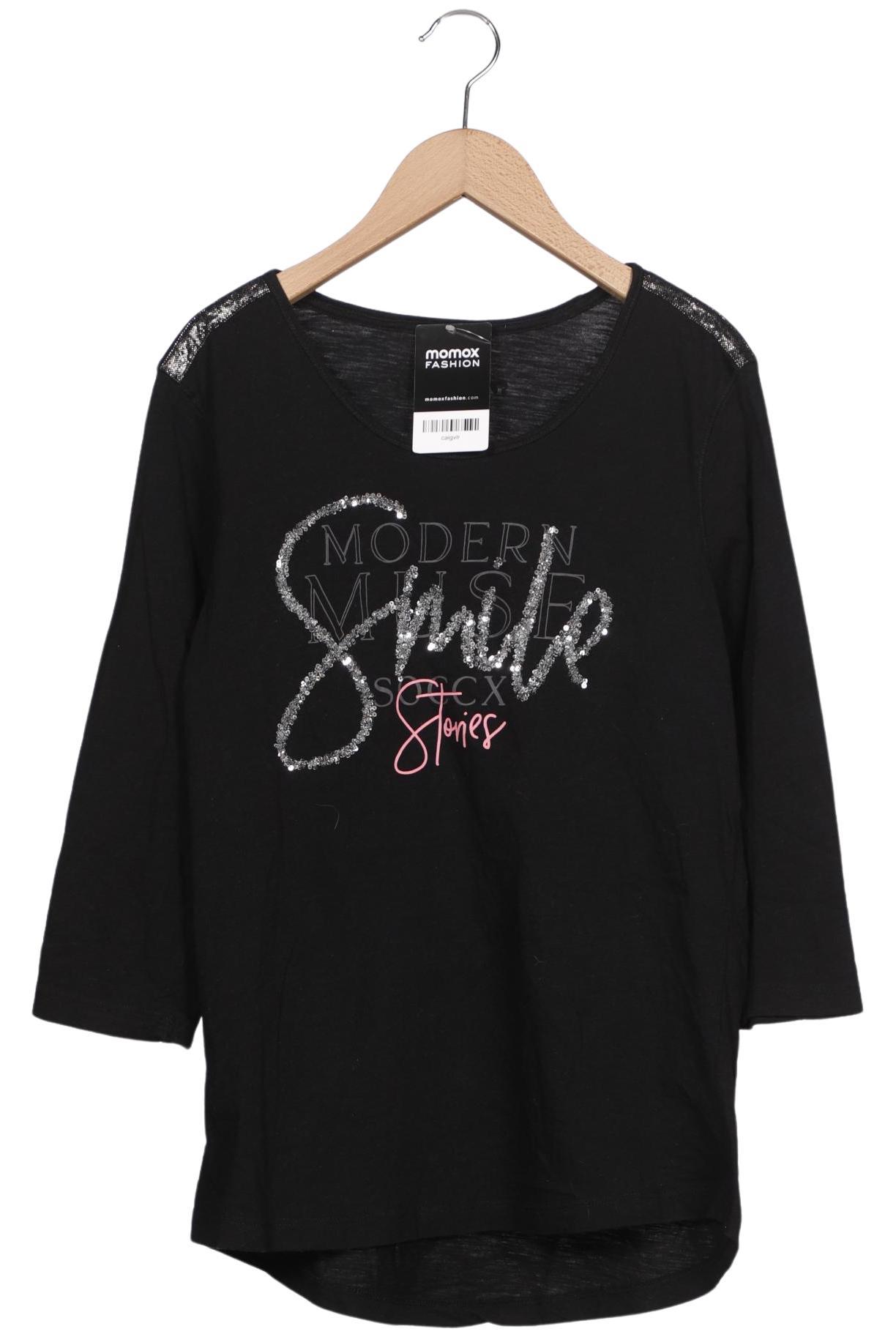 

Soccx Damen Langarmshirt, schwarz, Gr. 38